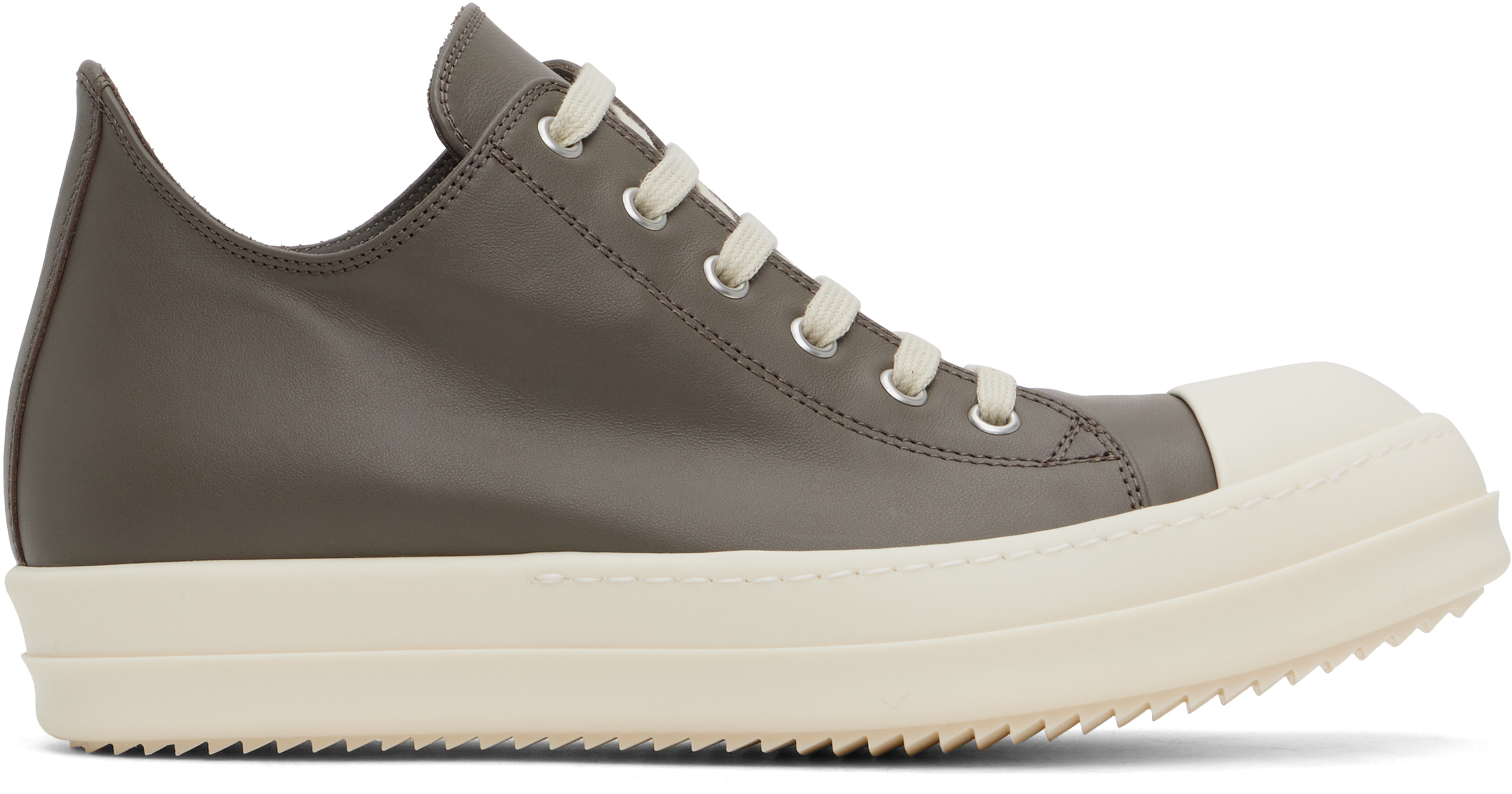 Gray Hollywood Low Sneakers by Rick Owens on Sale