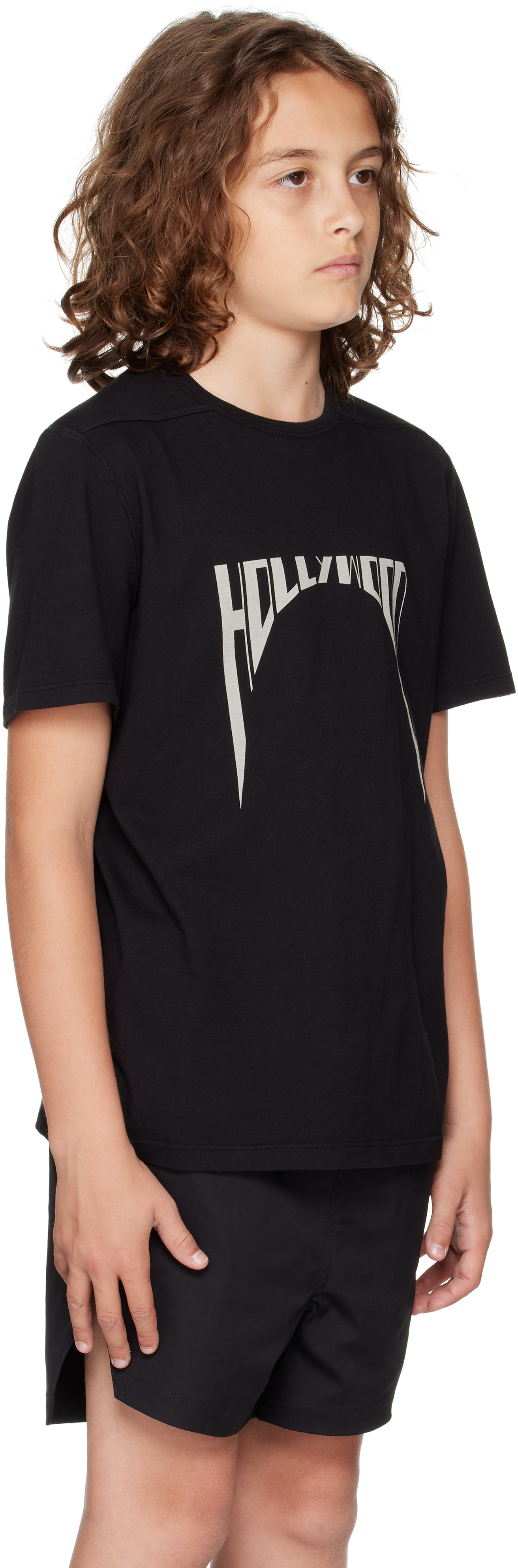 Rick Owens Kids Black Hollywood Level T-shirt