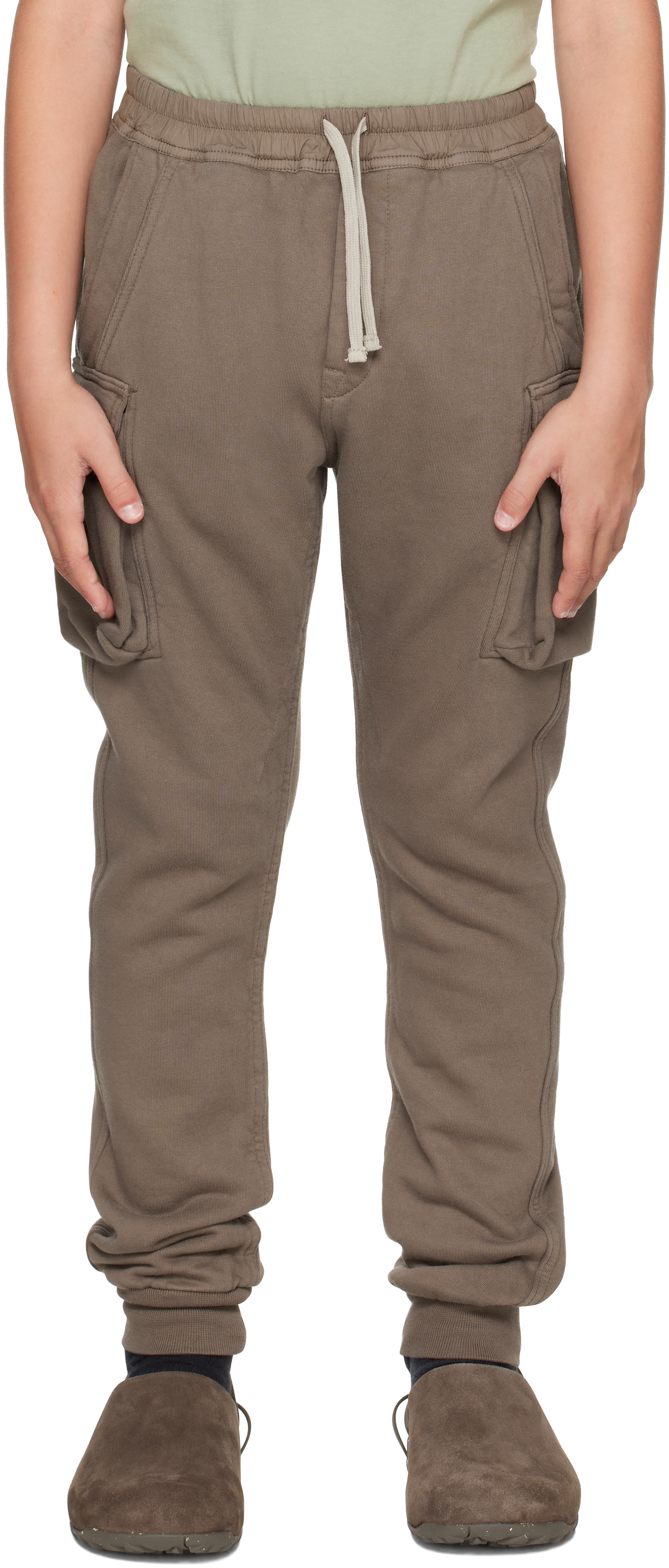 Rick Owens Kids Gray Hollywood Mastodon Cut Sweatpants