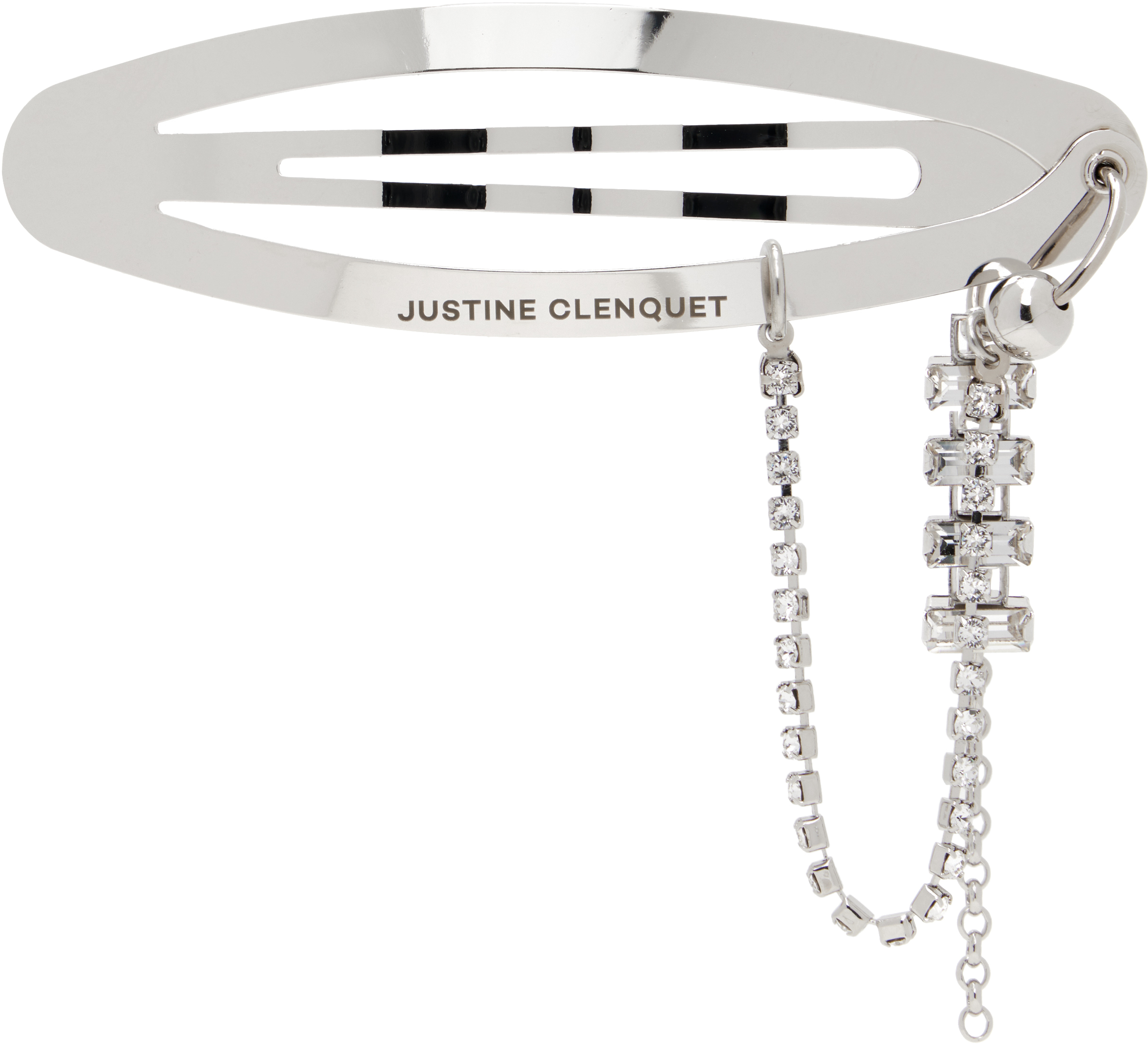 【関税込み】Justine Clenquet シルバー Chloe ヘアクリップ Justine Clenquet: シルバー Chloë ヘアクリップ | SSENSE 日本