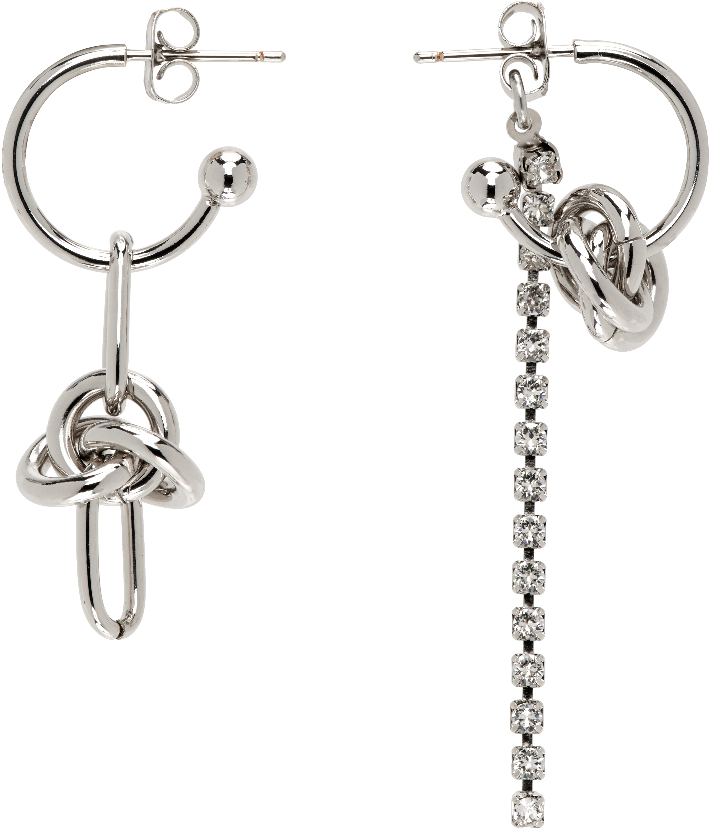 Silver Daria Crystal Earrings