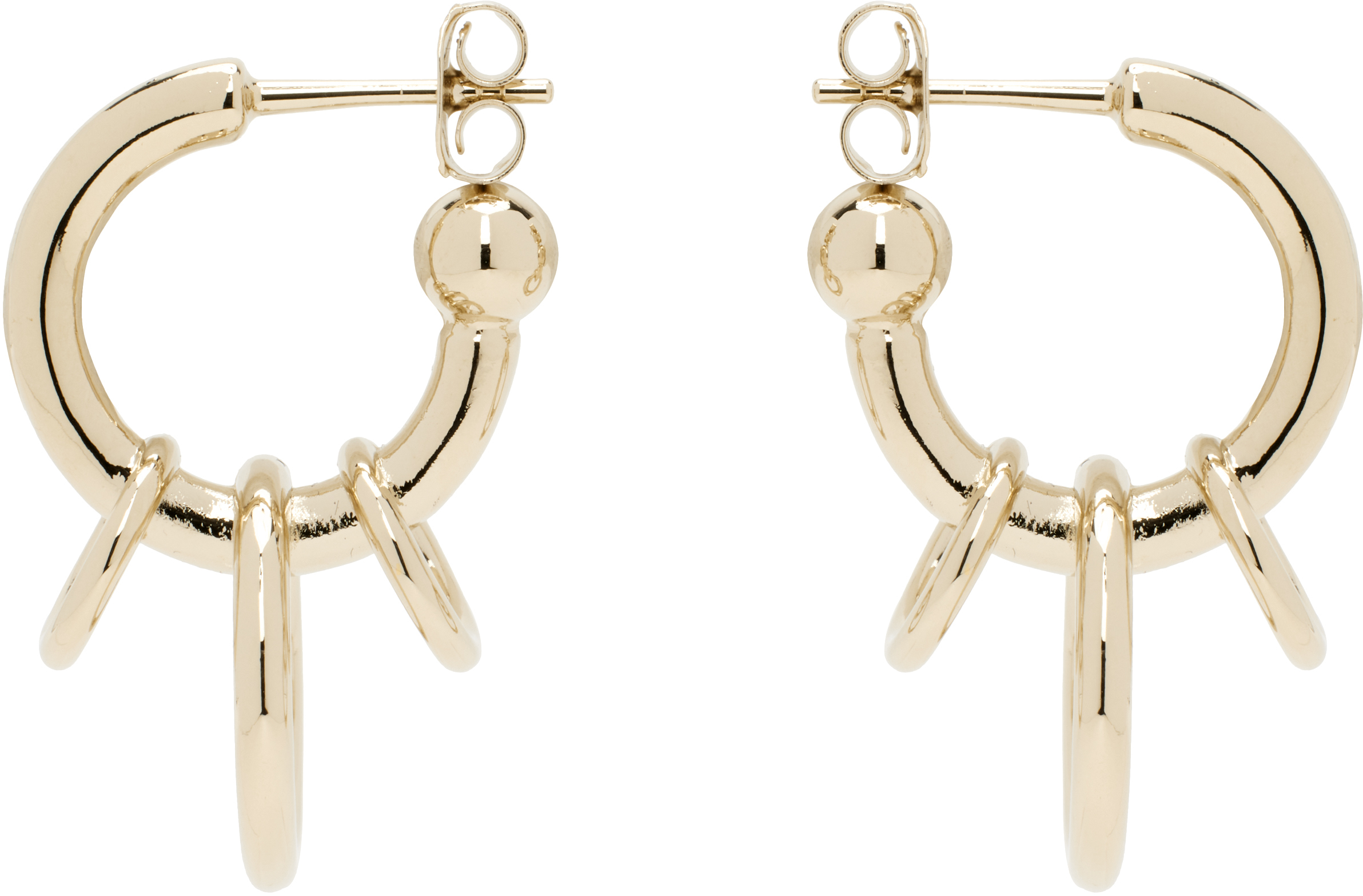 【関税込み】Justine Clenquet ゴールド Jen ピアス Gold Jen Earrings by Justine Clenquet on Sale