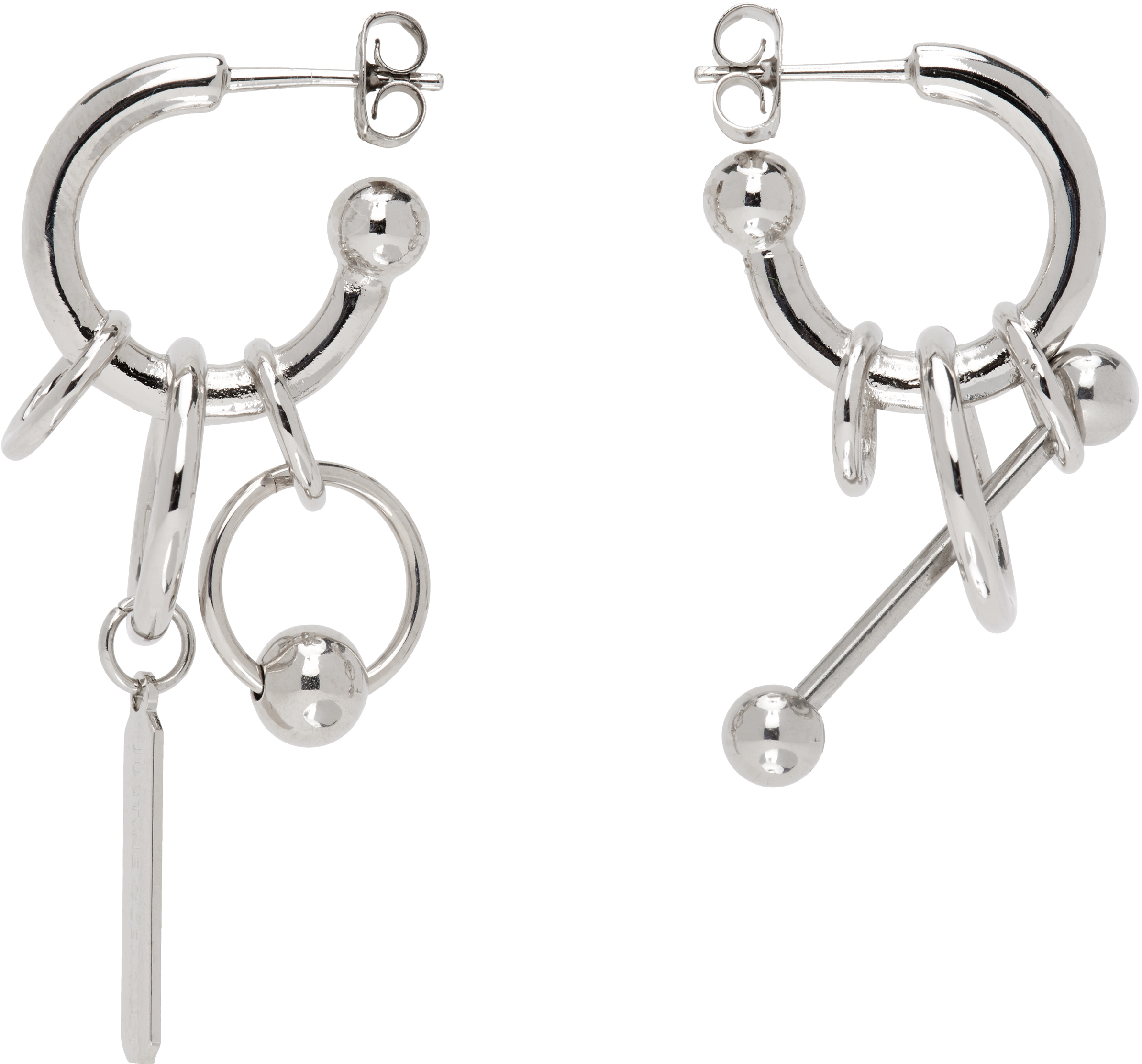 【Justine Clenquet】関西送料込★JOYCE ピアス シルバー Justine Clenquet: シルバー Joyce ピアス | SSENSE 日本