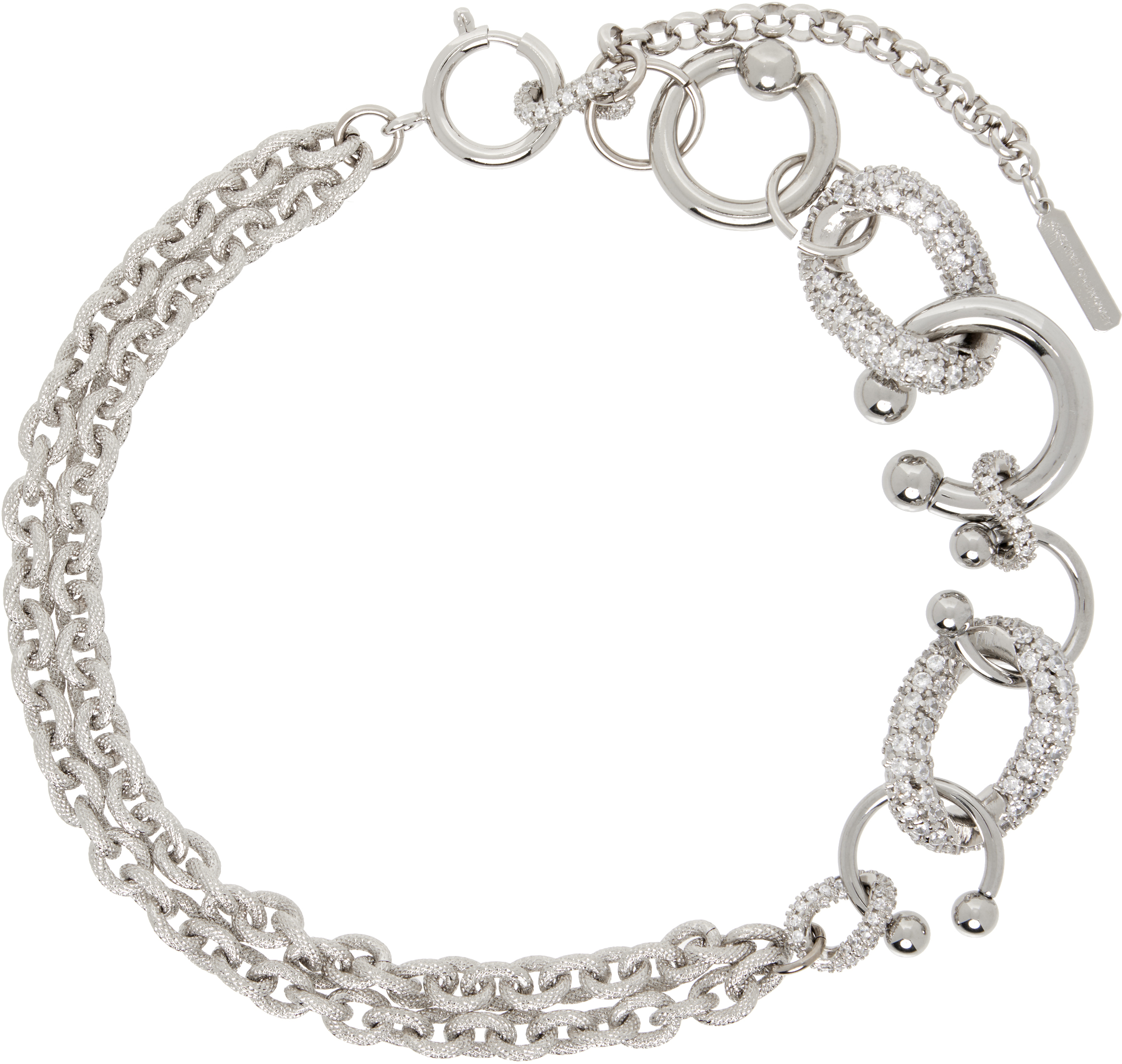 Silver Dolly Crystal Choker