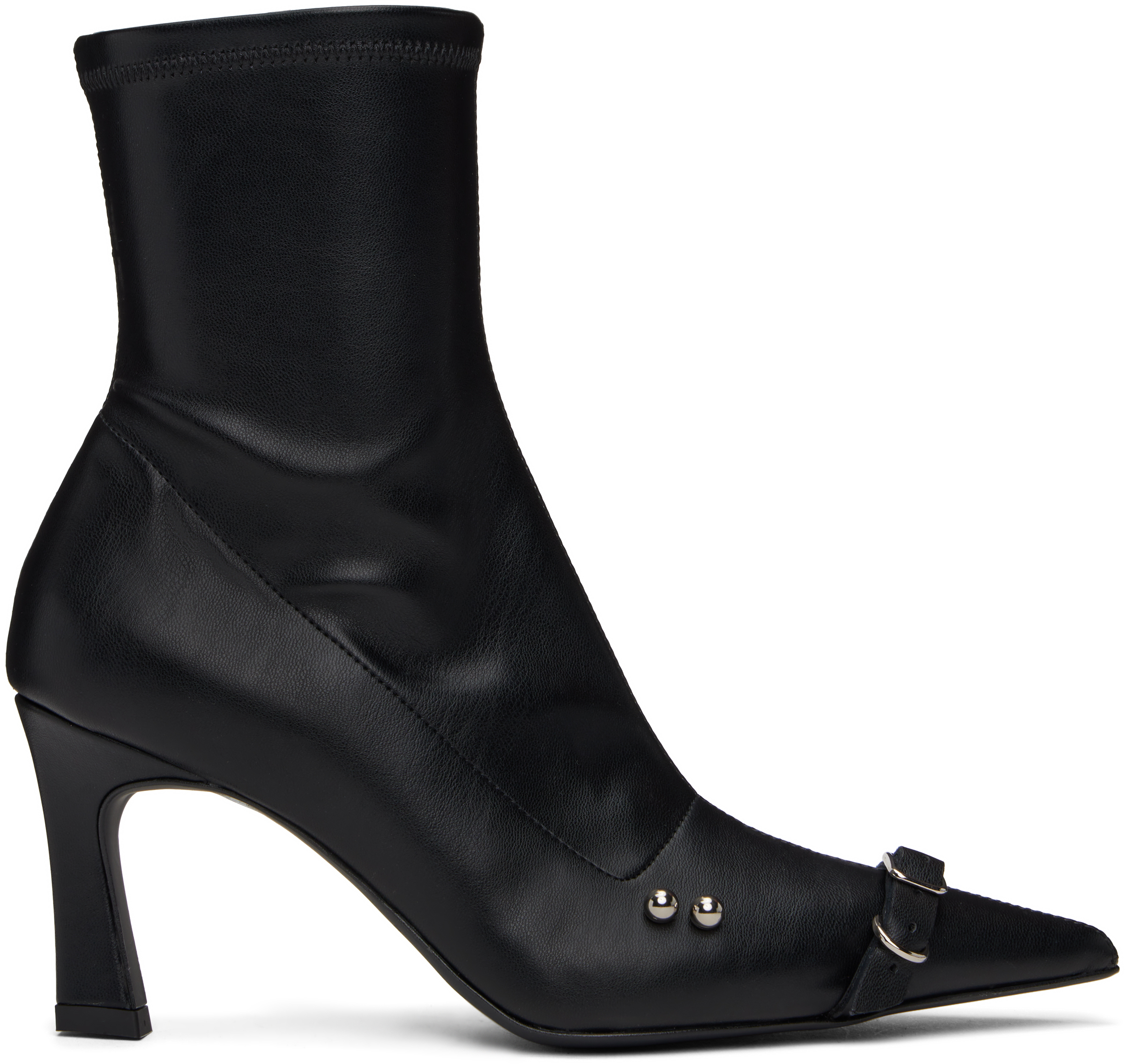 Black Patti Boots by Justine Clenquet on Sale