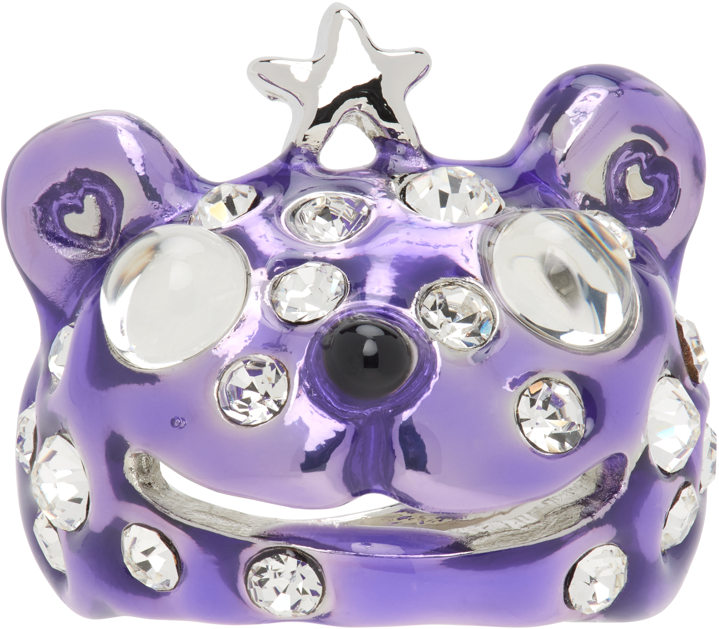 Purple Princess Bear Ring