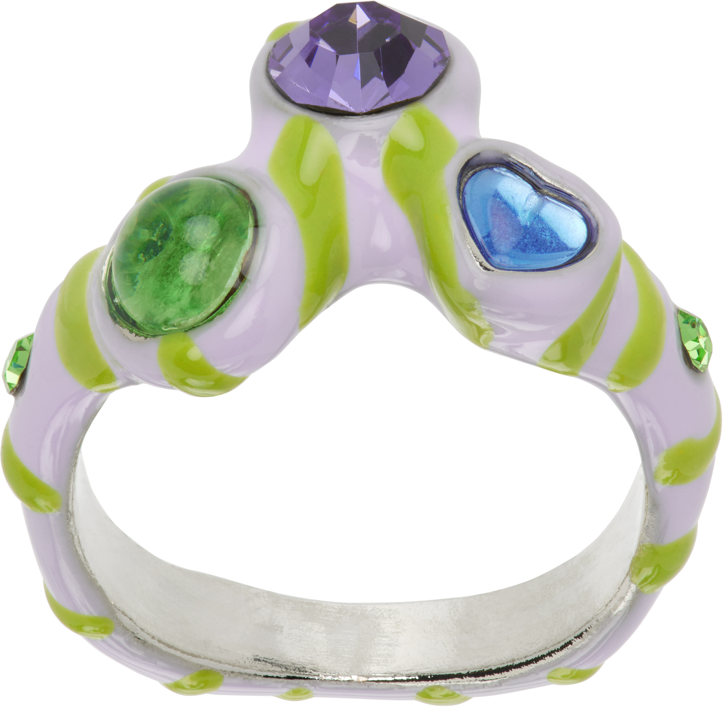 Purple Florence Ring by Collina Strada on Sale