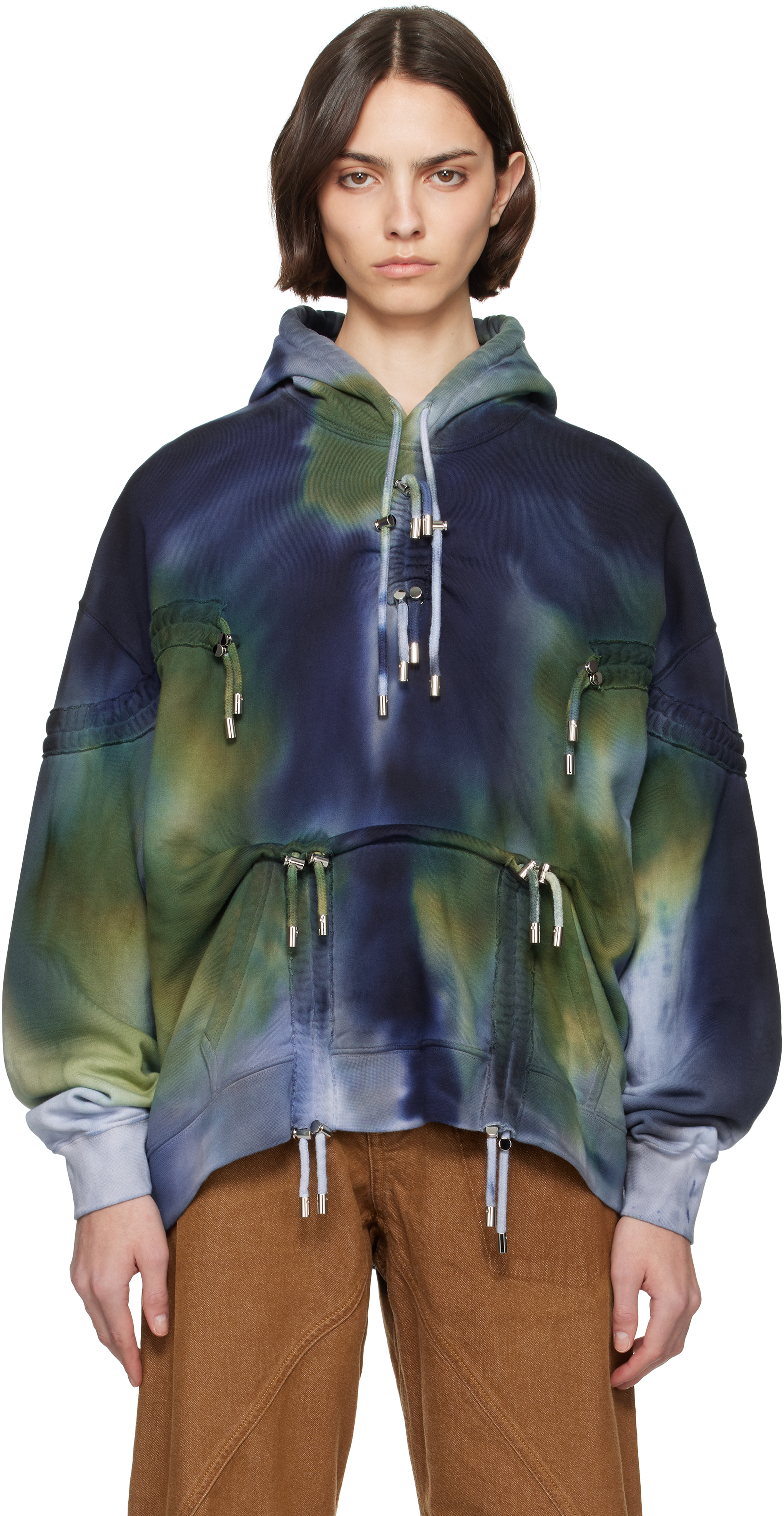 Collina Strada Navy & Green Burst Hoodie