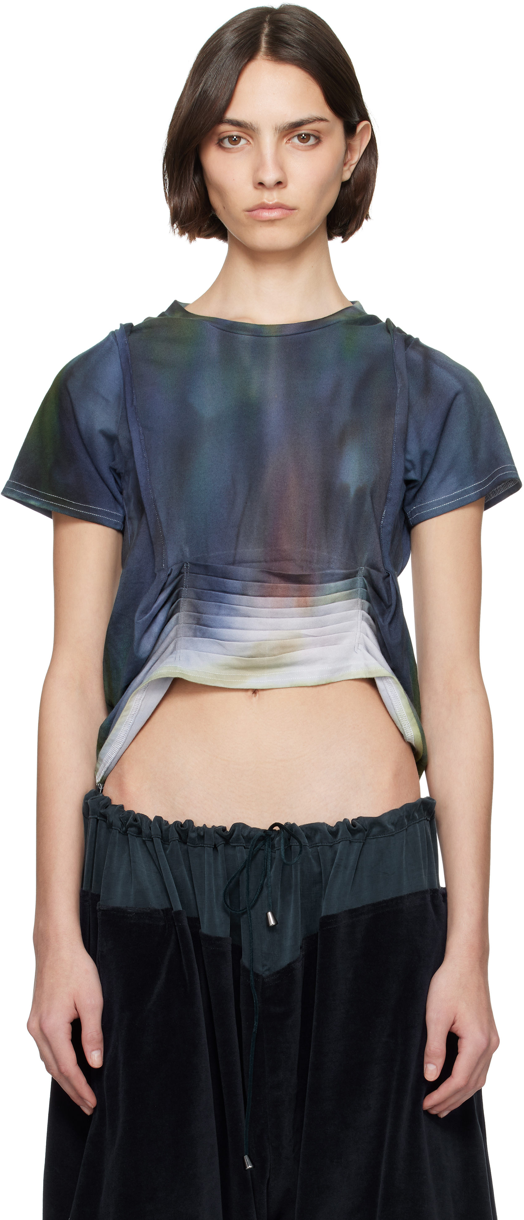Collina Strada Navy & Green Hazel T-shirt