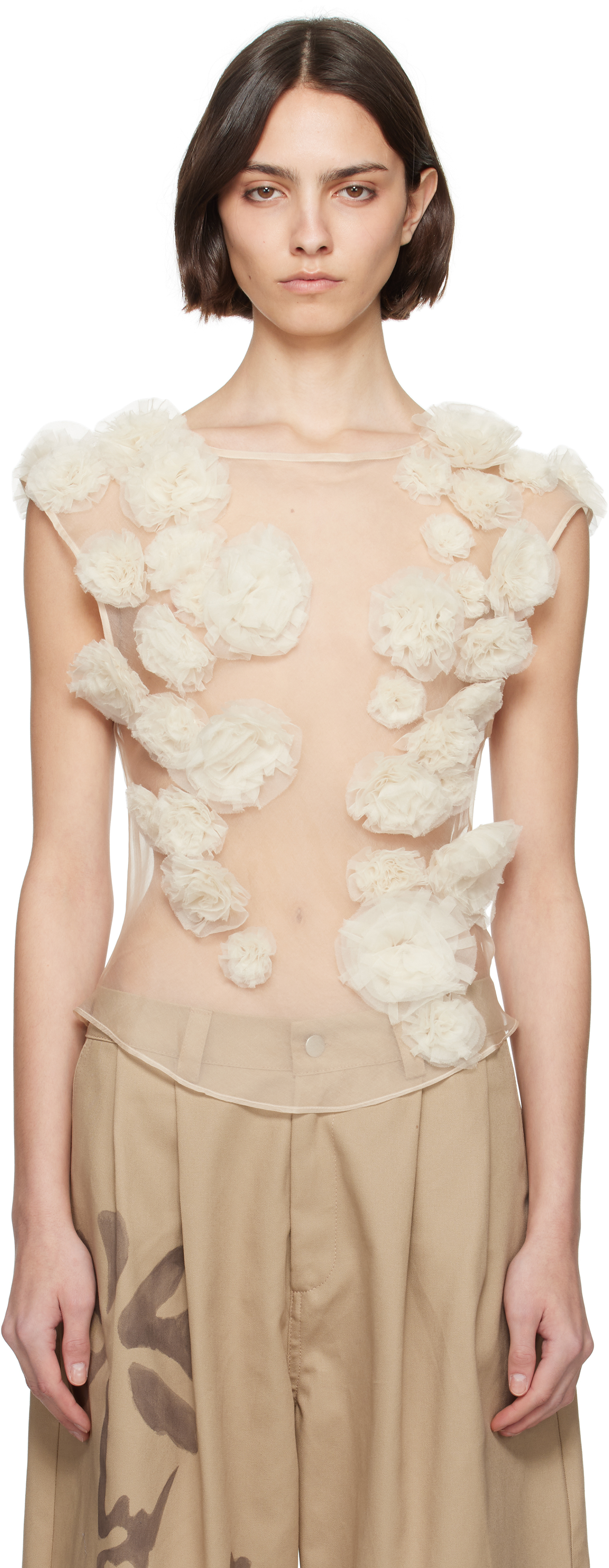 Collina Strada Beige Meadow Path Tank Top