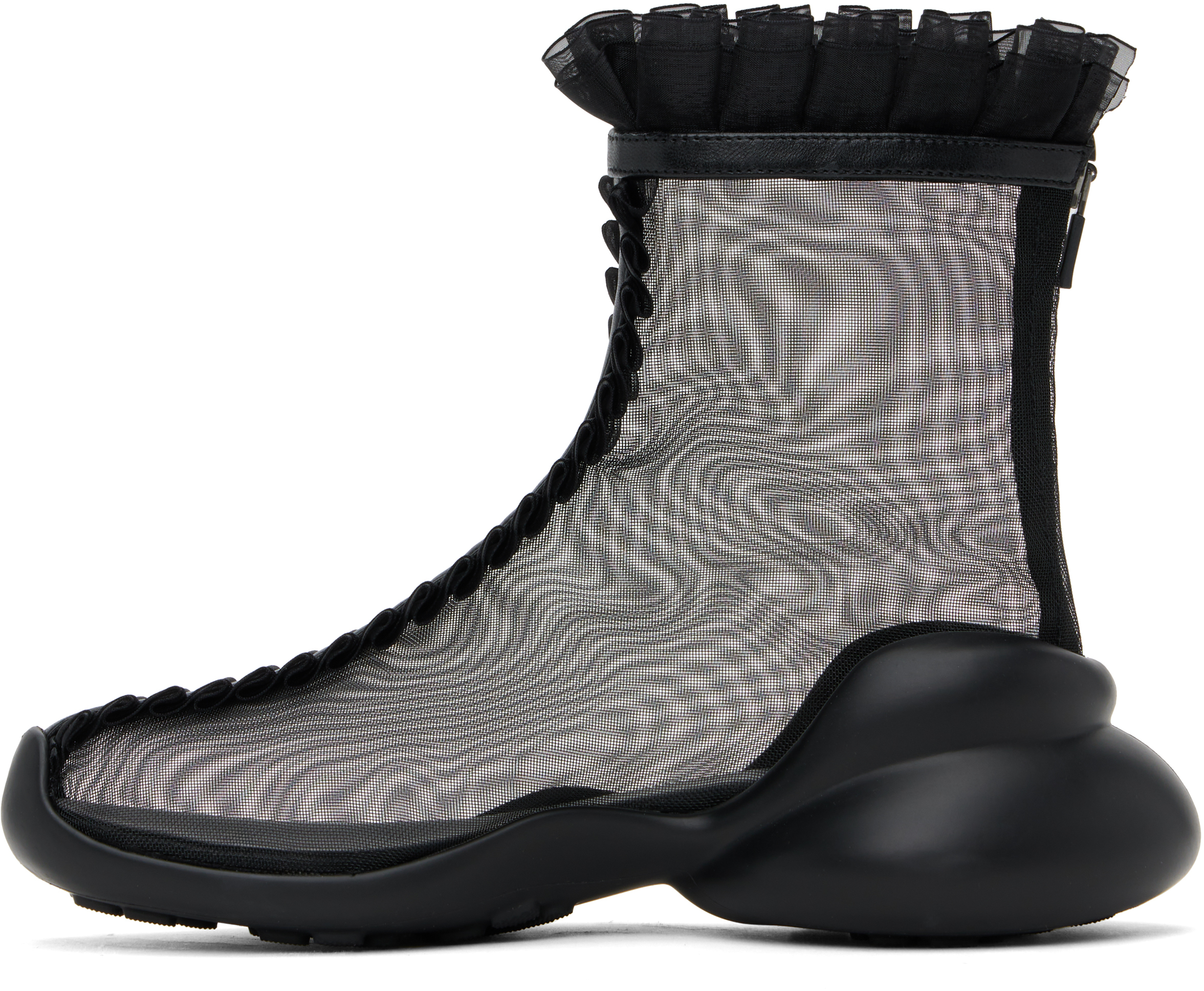 Collina Strada Black Fctry Lab Edition Rufl Boots In Black