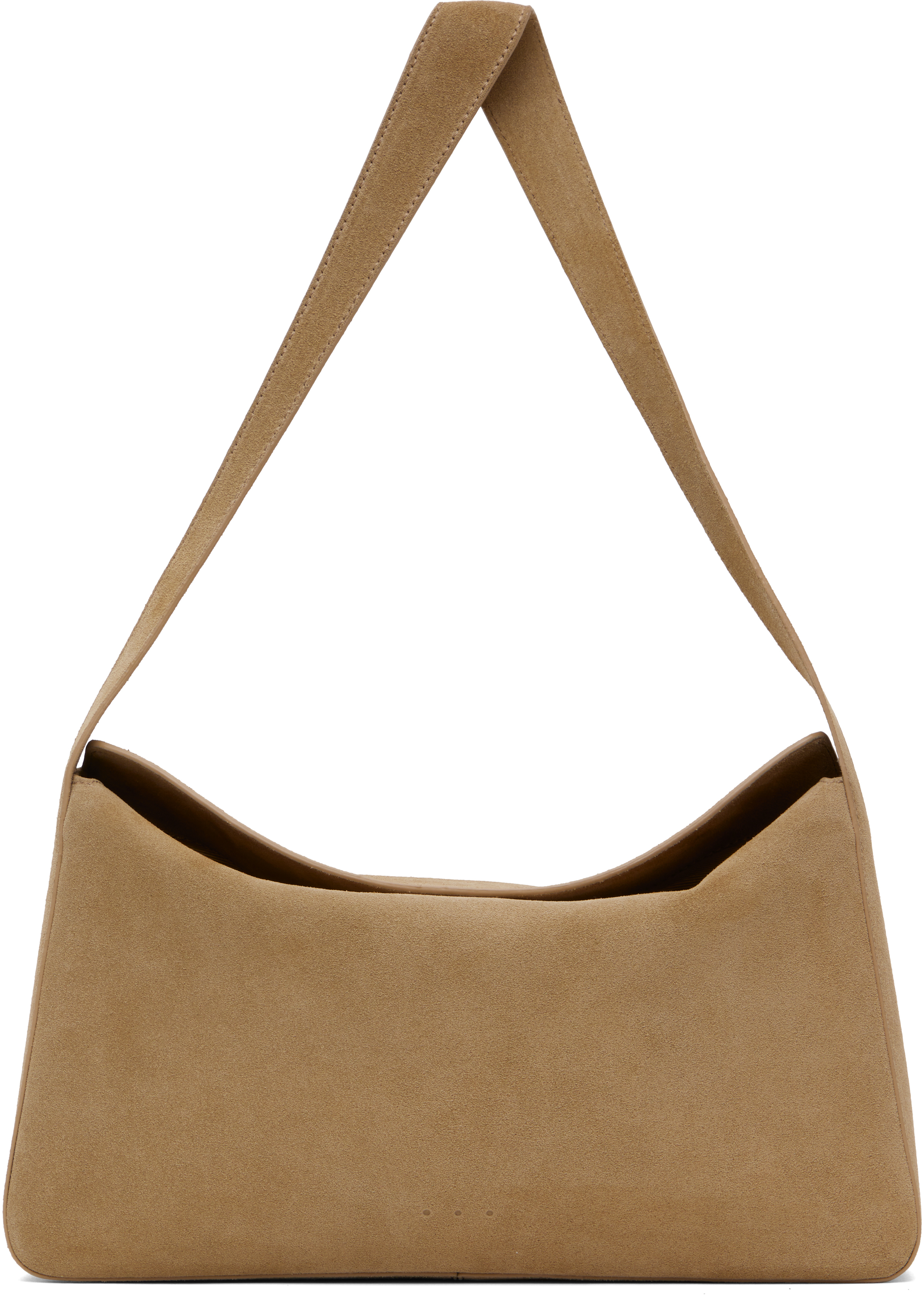 Beige Soft Baguette Bag