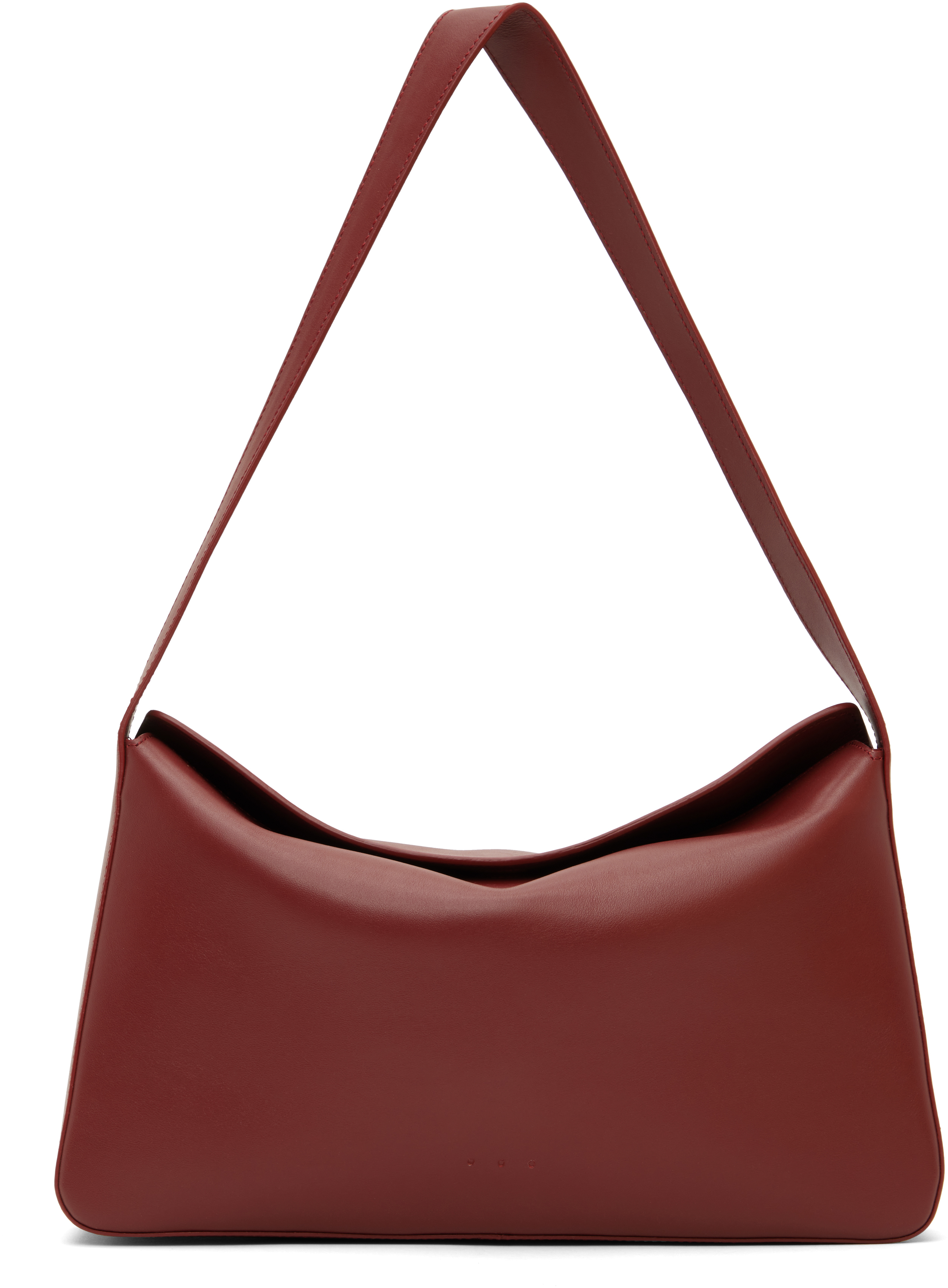 Burgundy Soft Baguette Bag