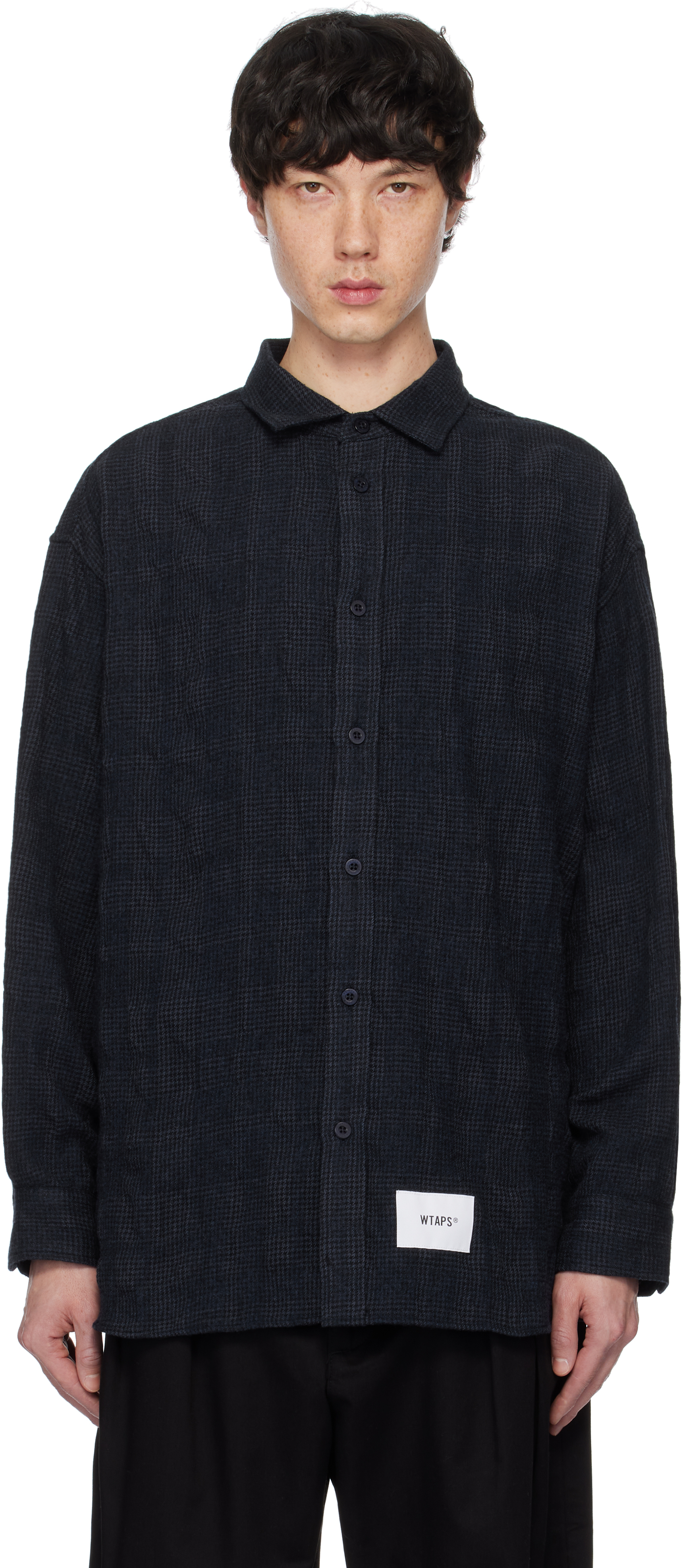 Navy Check Shirt