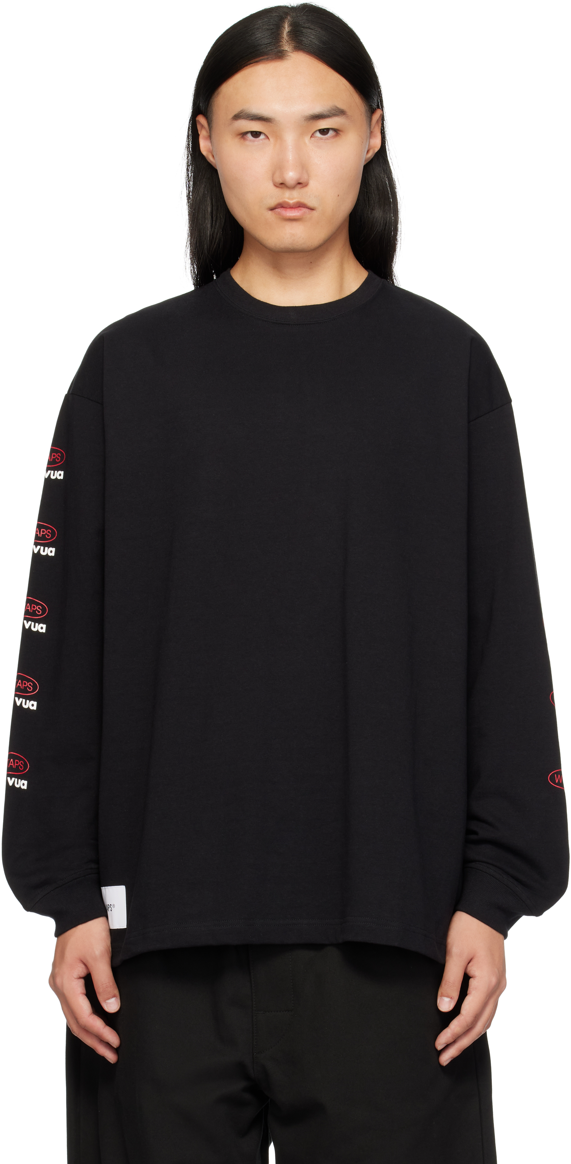 Shop Wtaps Black Cut & Sewn 13 Long Sleeve T-shirt