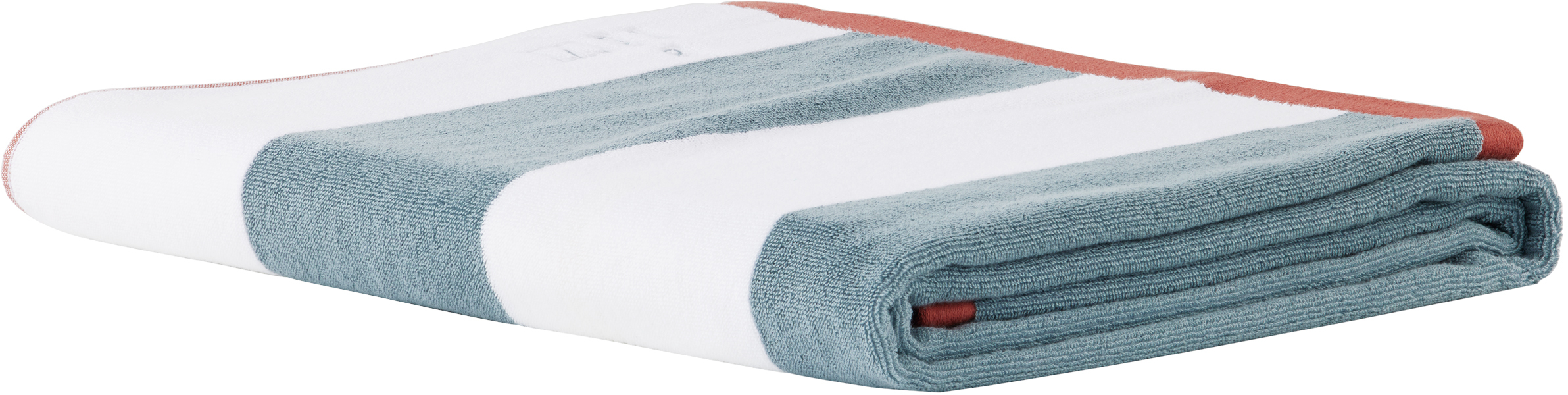 Soho Home White & Gray 'miami' House Pool Towel In N/a