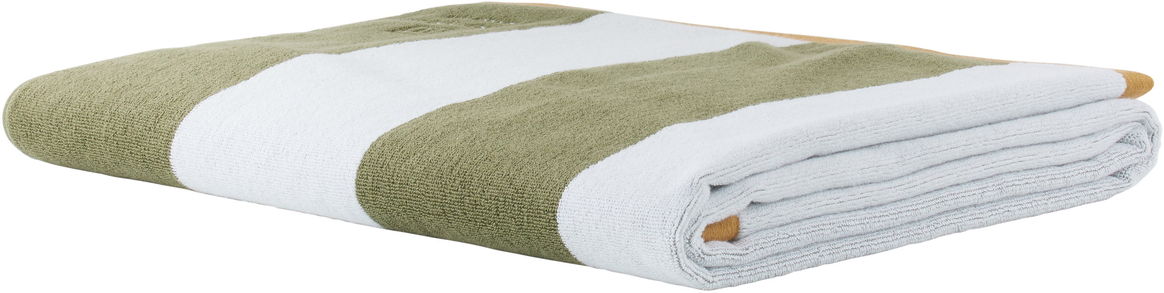 Soho Home White & Green 'mexico City' House Pool Towel In N/a