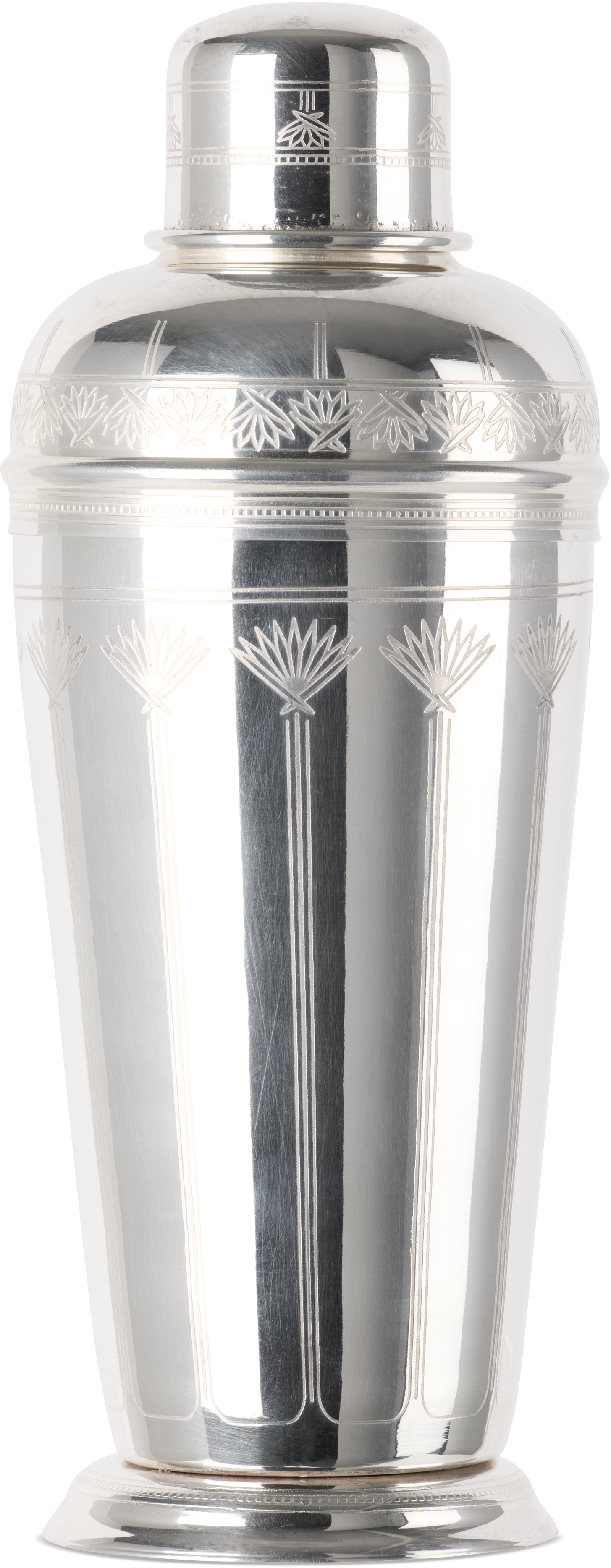 Silver Rochester Engraved Cocktail Shaker