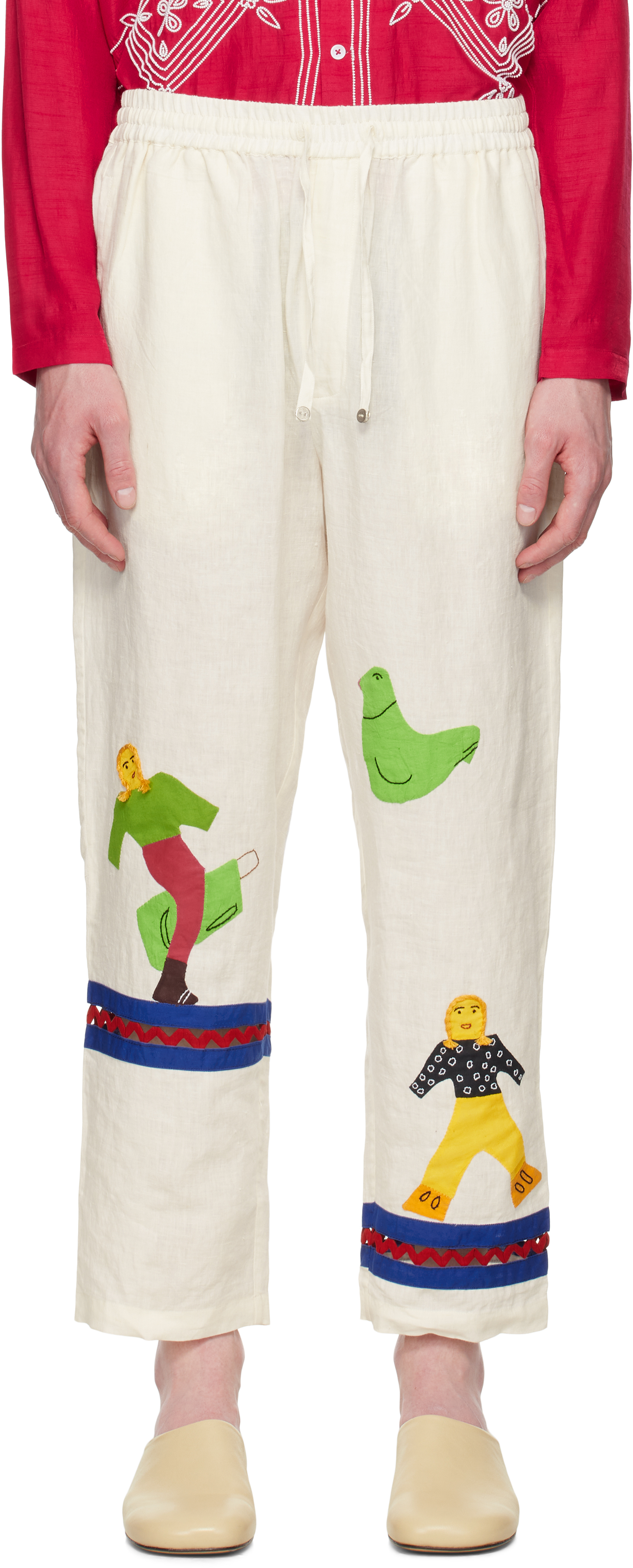Off-White Applique Trousers