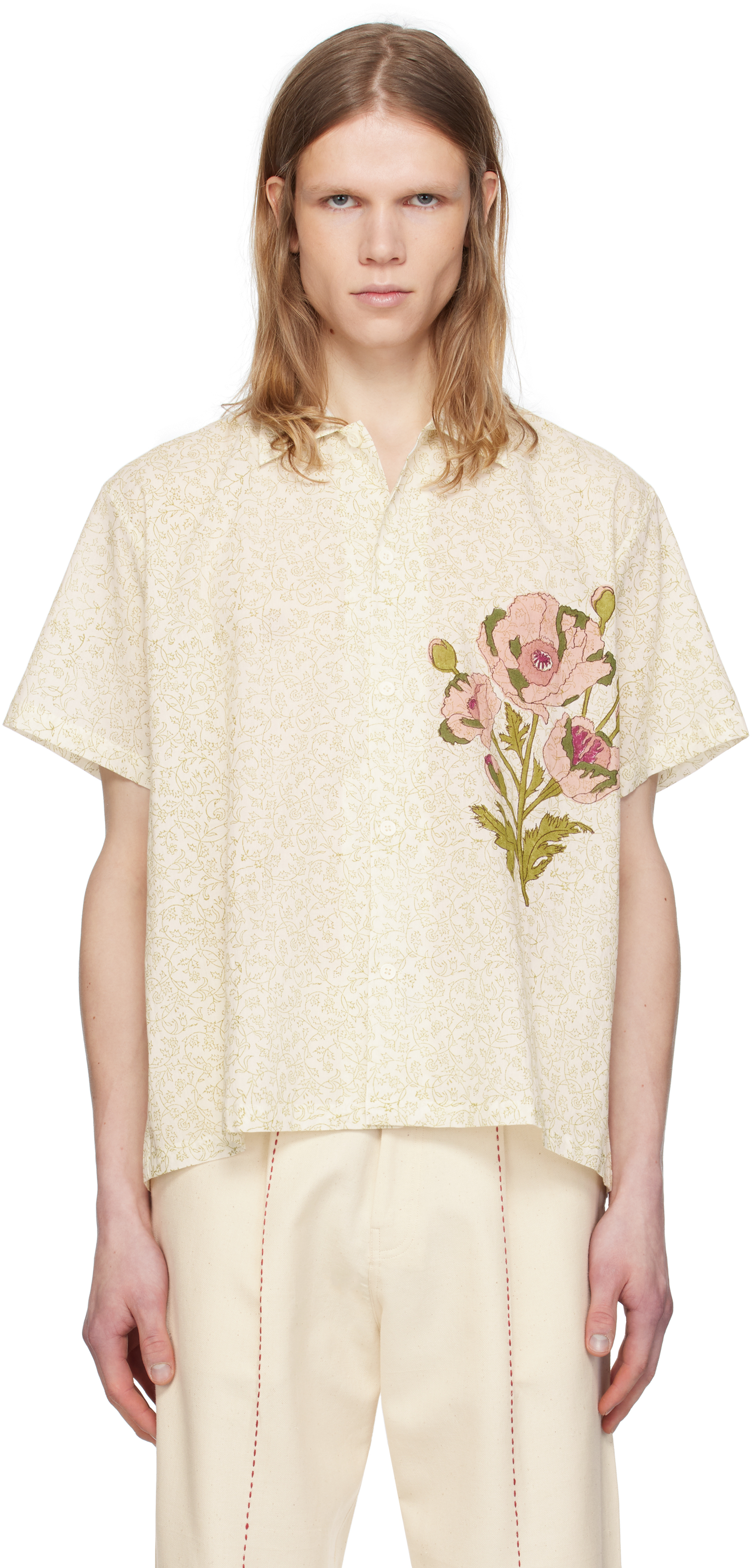 Off-White Printed Bouquet Shirt