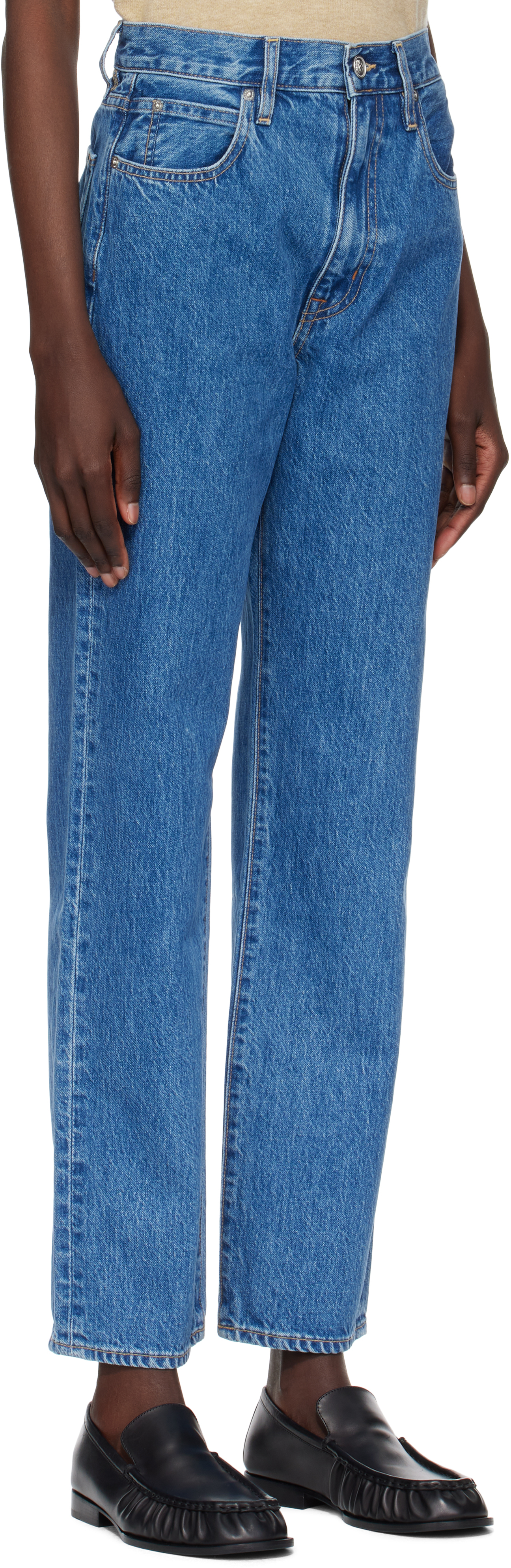Shop Slvrlake Blue London Jeans