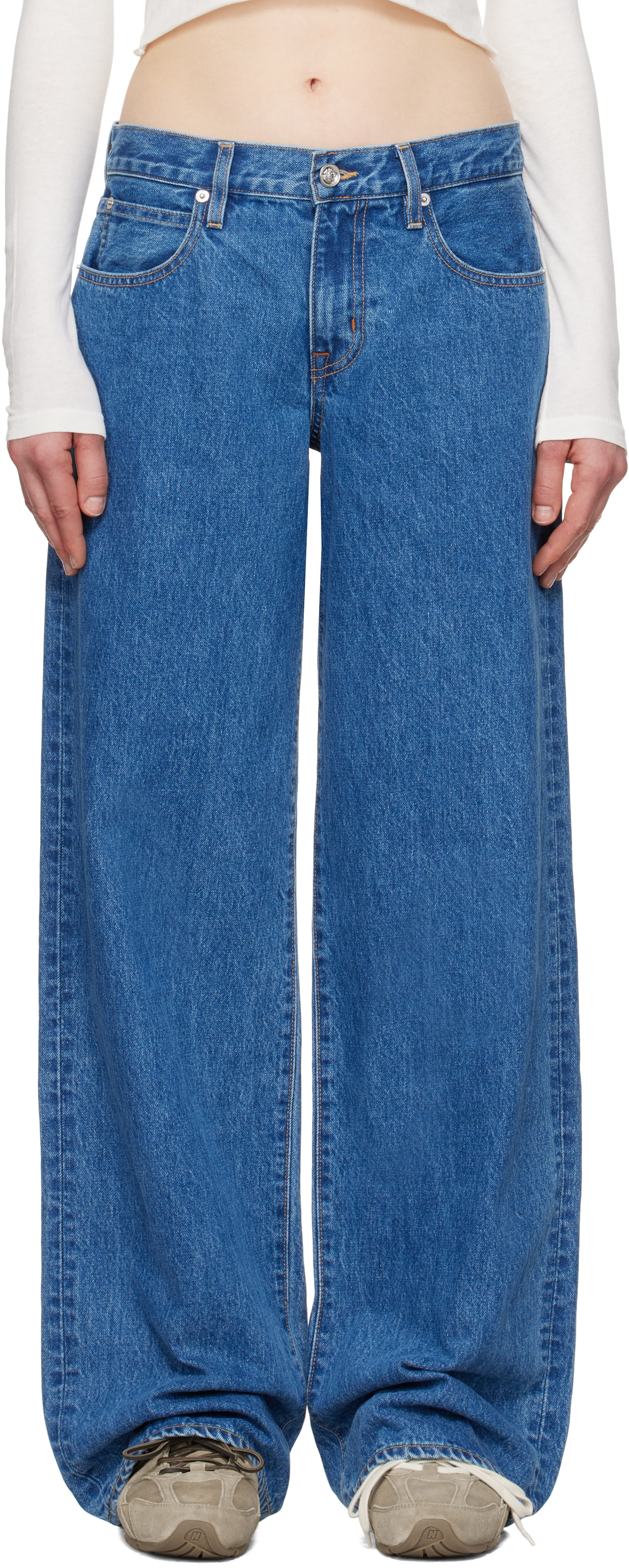 【関税込み】SLVRLAKE ブルー Ella ジーンズ Slvrlake jeans for Women | SSENSE