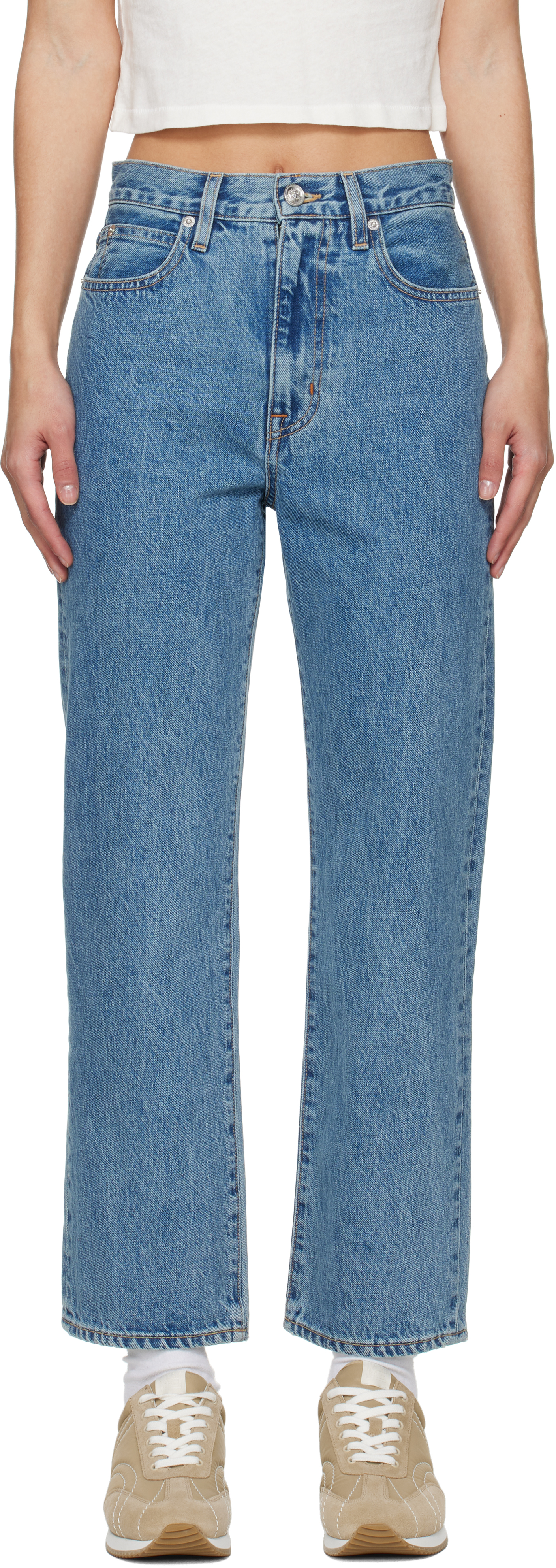 Blue London Crop Jeans