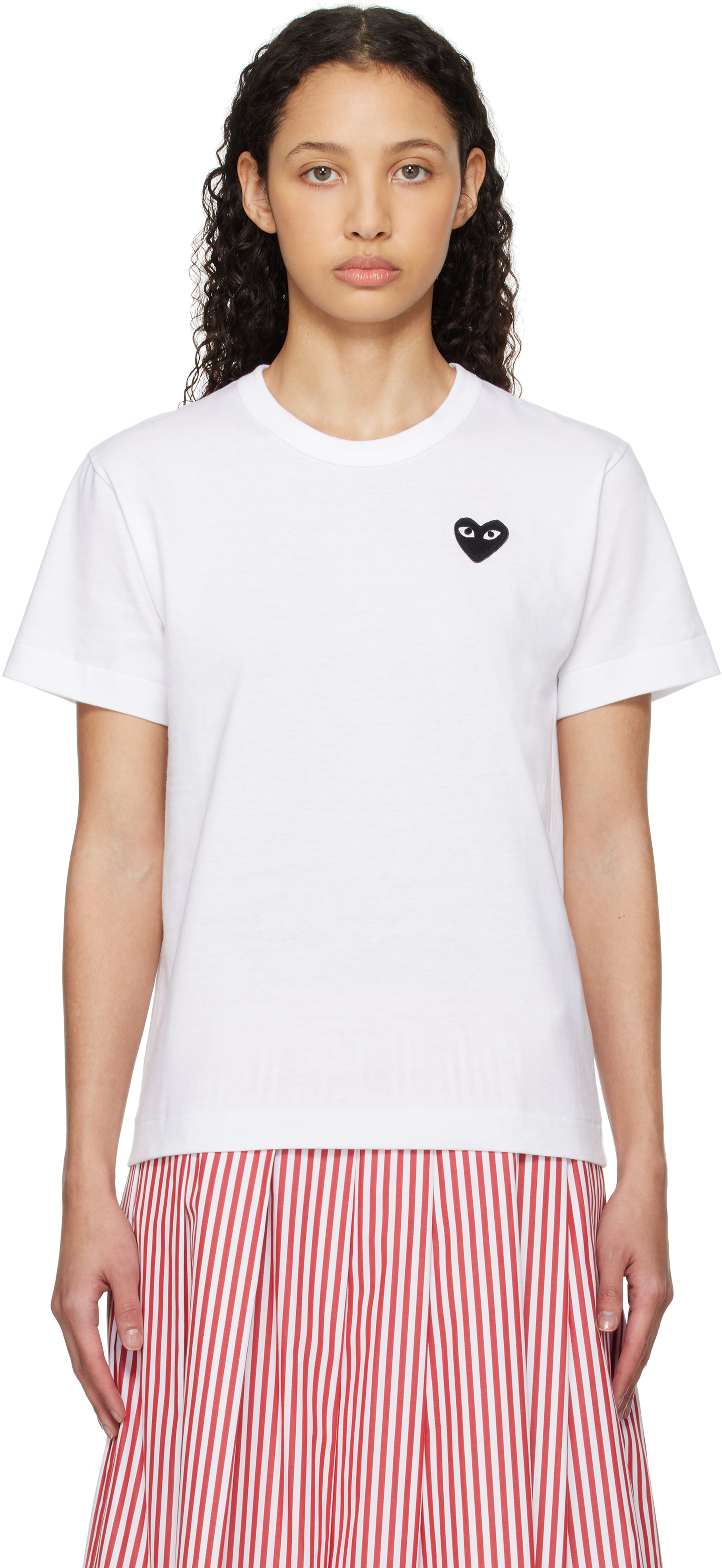 COMME des GARÇONS PLAY White Heart T-shirt