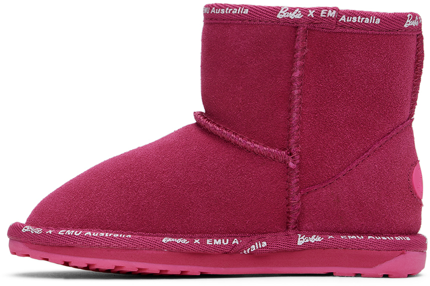 Emu Kids Pink Barbie Wallaby Mini Boots In Barbie Pink