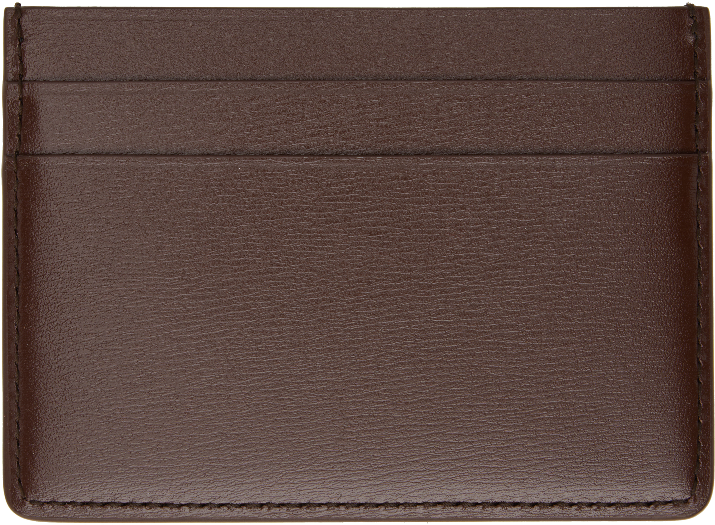 JIL SANDER BROWN CREDIT CARD HOLDER