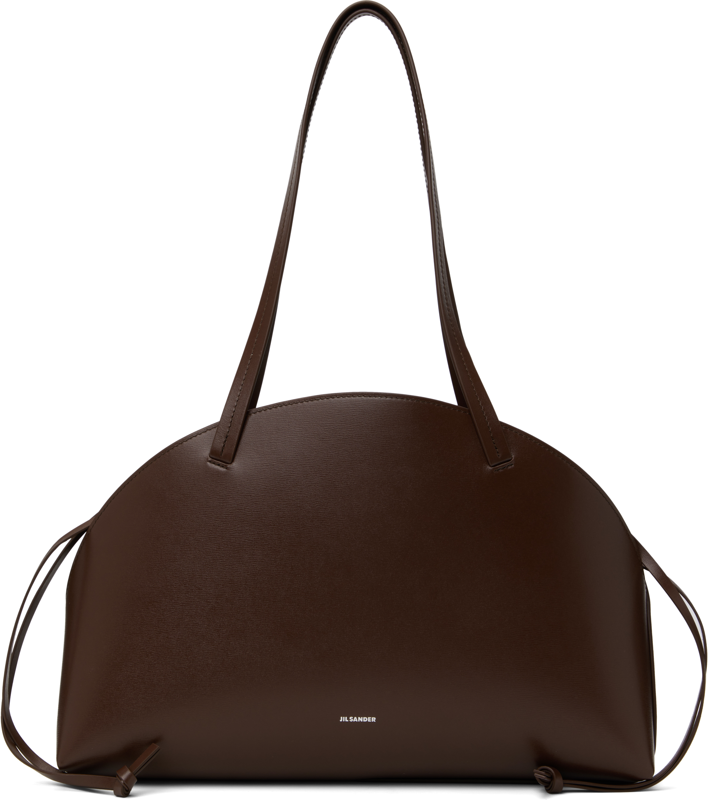 Brown Curve Shoulder Medium Bag
