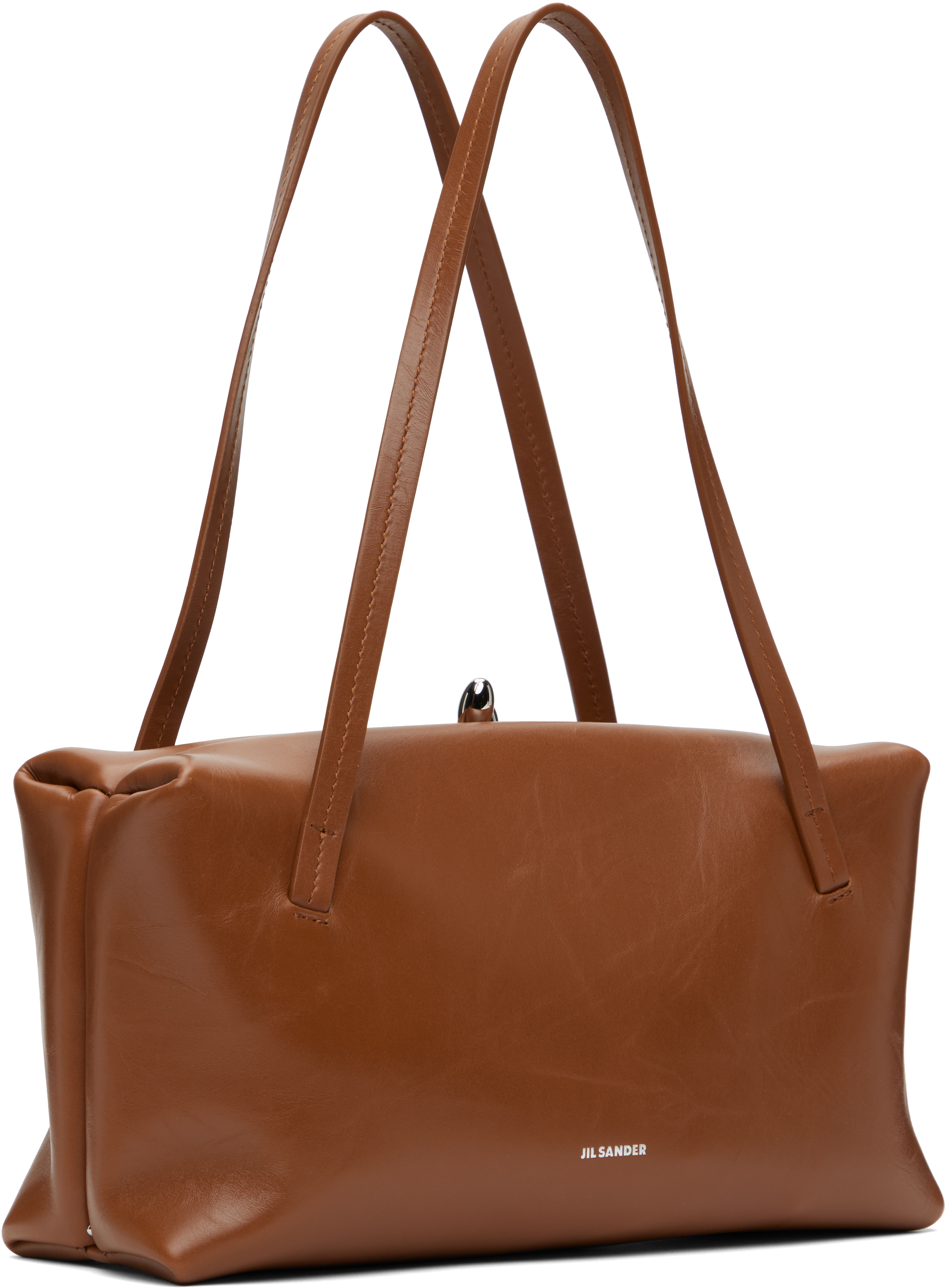 Jil Sander Tan Goji Pillow Bag In 520 Grape
