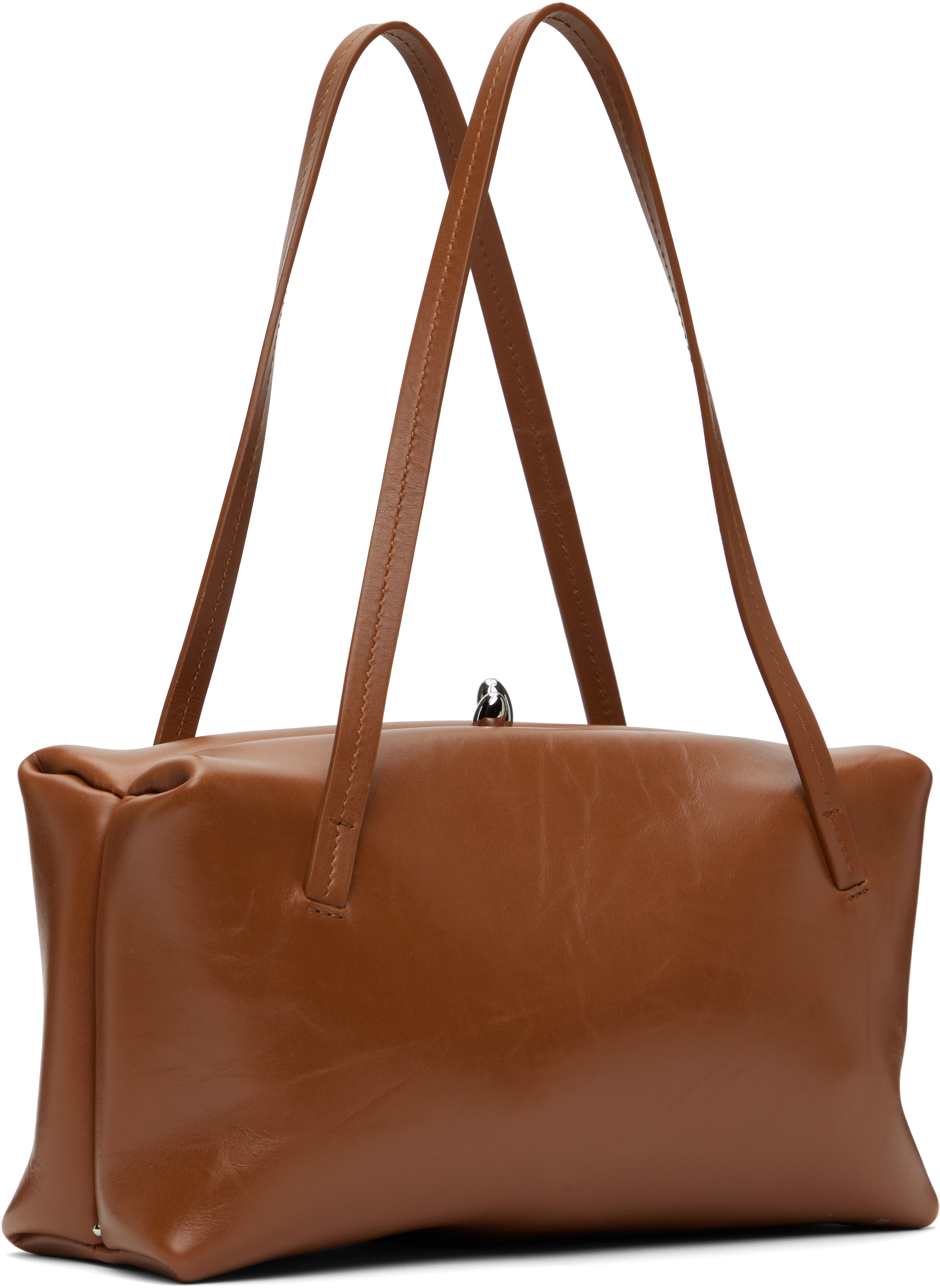 Jil Sander Tan Goji Pillow Bag In 520 Grape