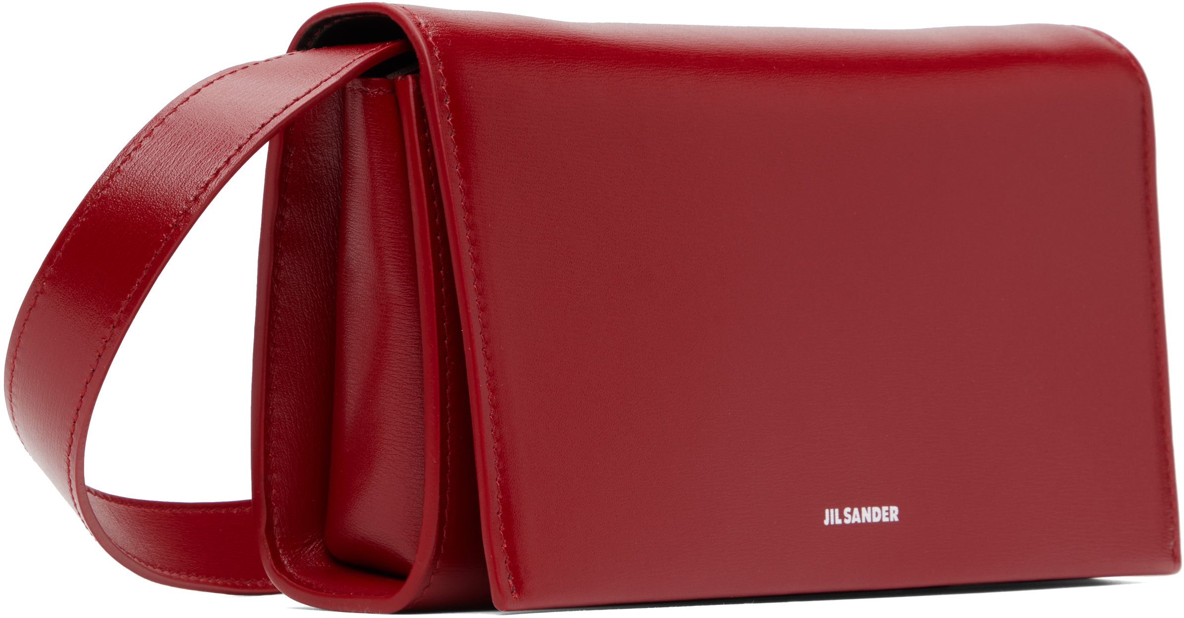 Jil Sander All-day Cross Body Bag In 609 Cedar Red