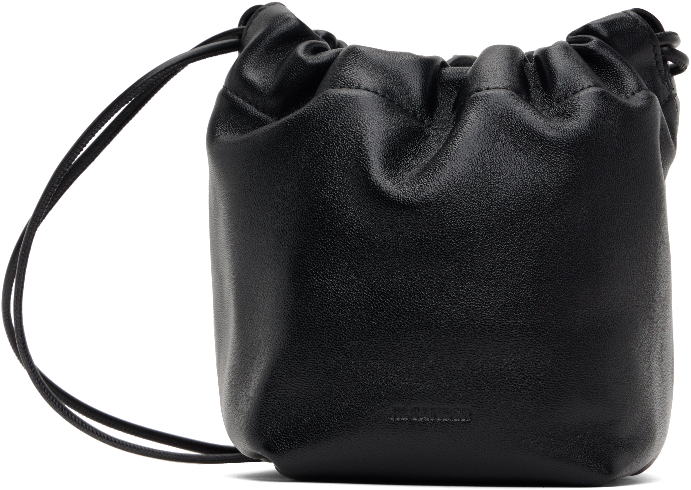 JIL SANDER｜CROSSBAGS (DUMPLING MIN (J55WG0002 P4846 906 Jil Sander Dumpling metallic leather crossbody bag Jil Sander
