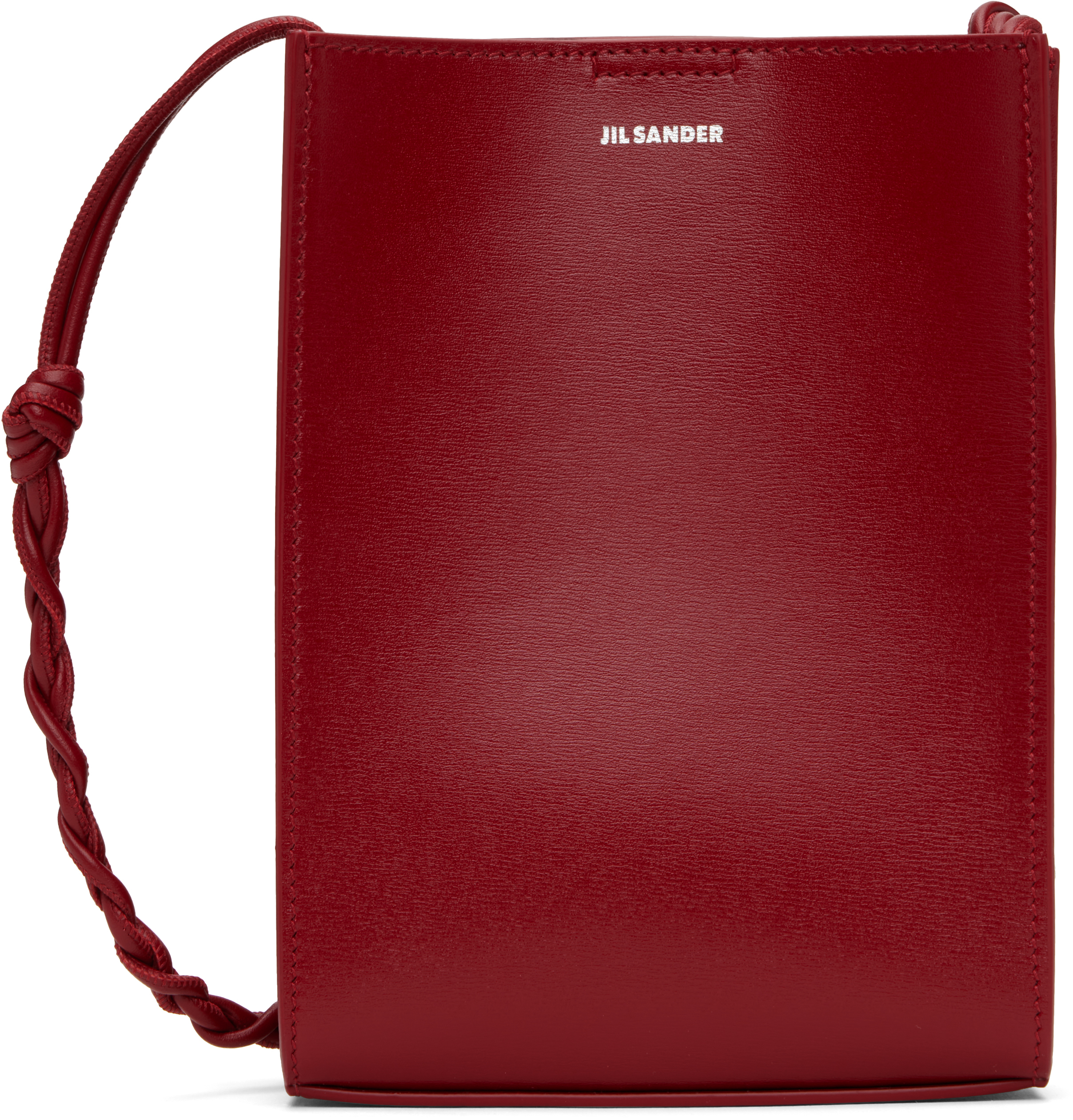 Red Tangle Small Bag by Jil Sander on Sale