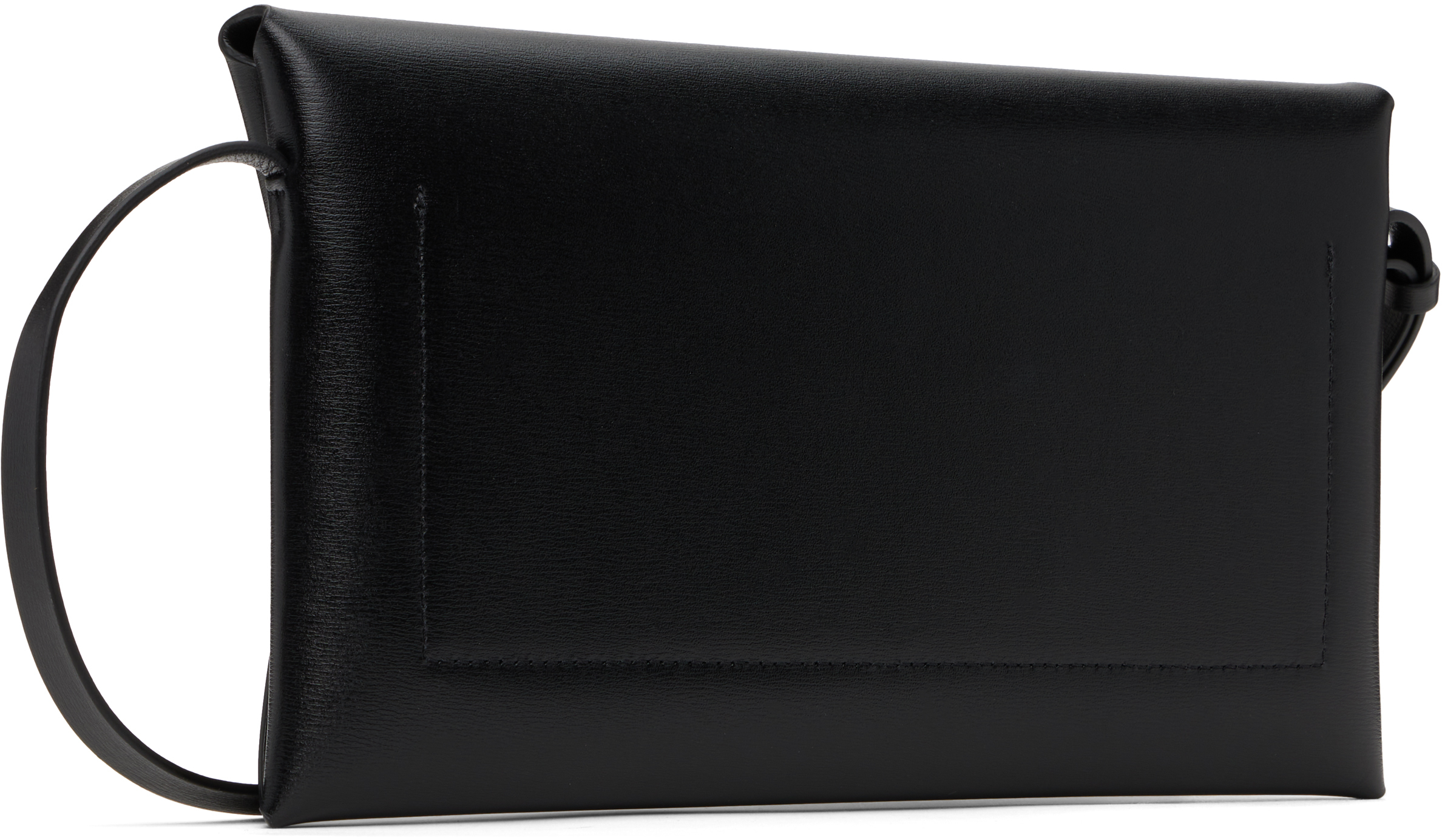 Jil Sander Black Folded Small Bag In 001 Black