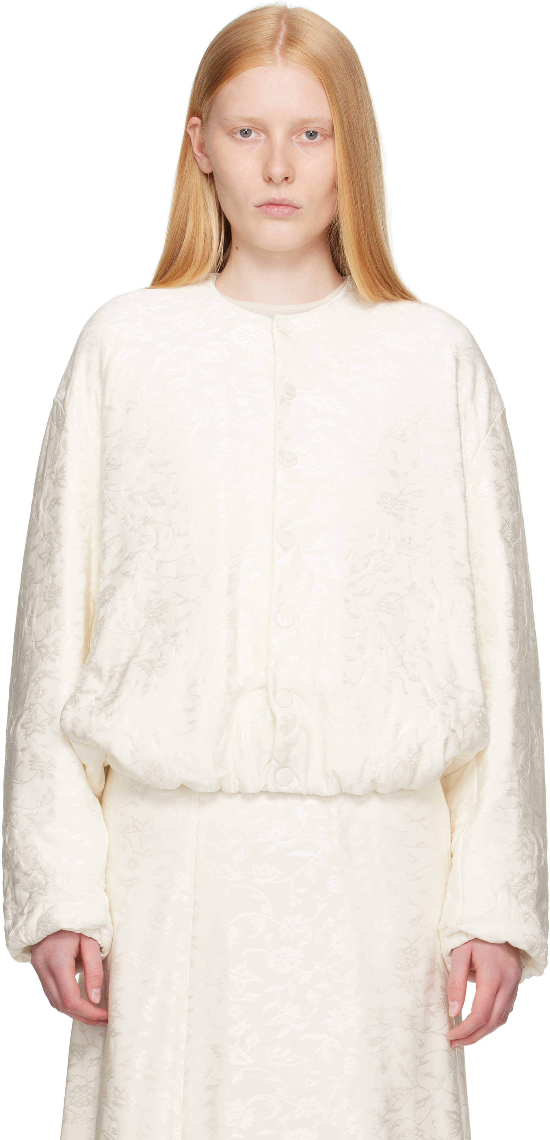 Off-White Jacquard Bomber Jacket