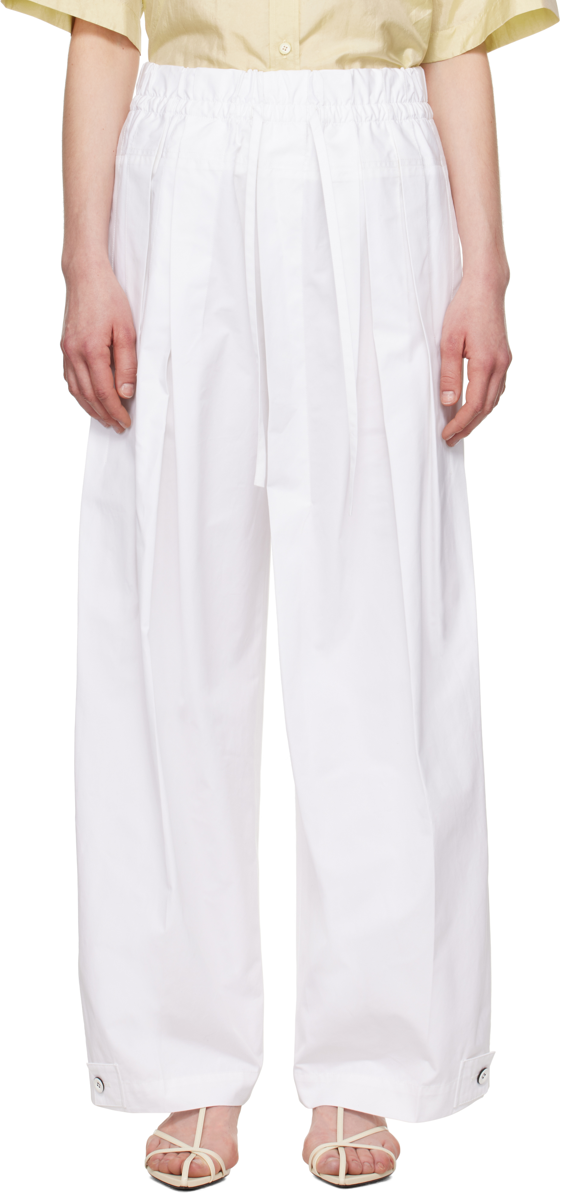 Jil Sander レギュラーフィットズボン ホワイト SS24 ギャラリー：クリーンで洗練されたコレクションこそジル