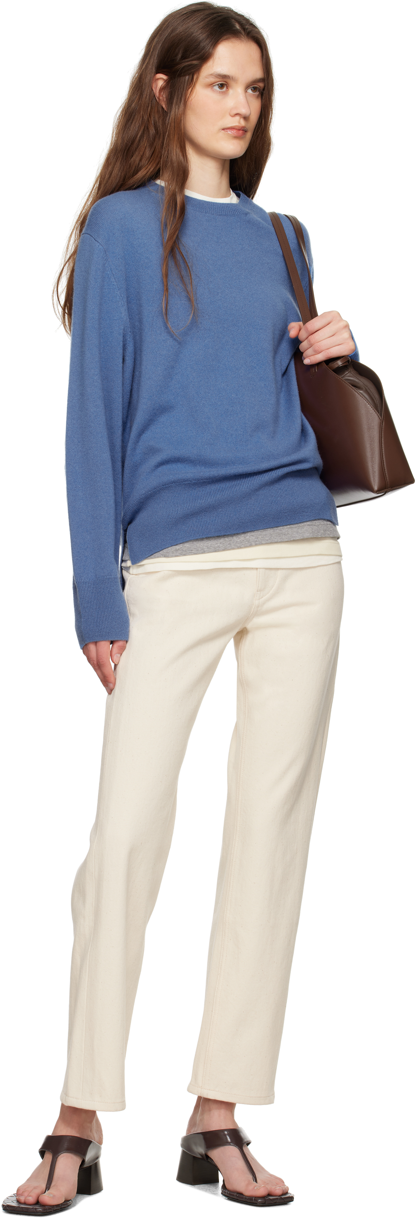 Jil Sander Off-white Slim Fit Jeans In Neutral