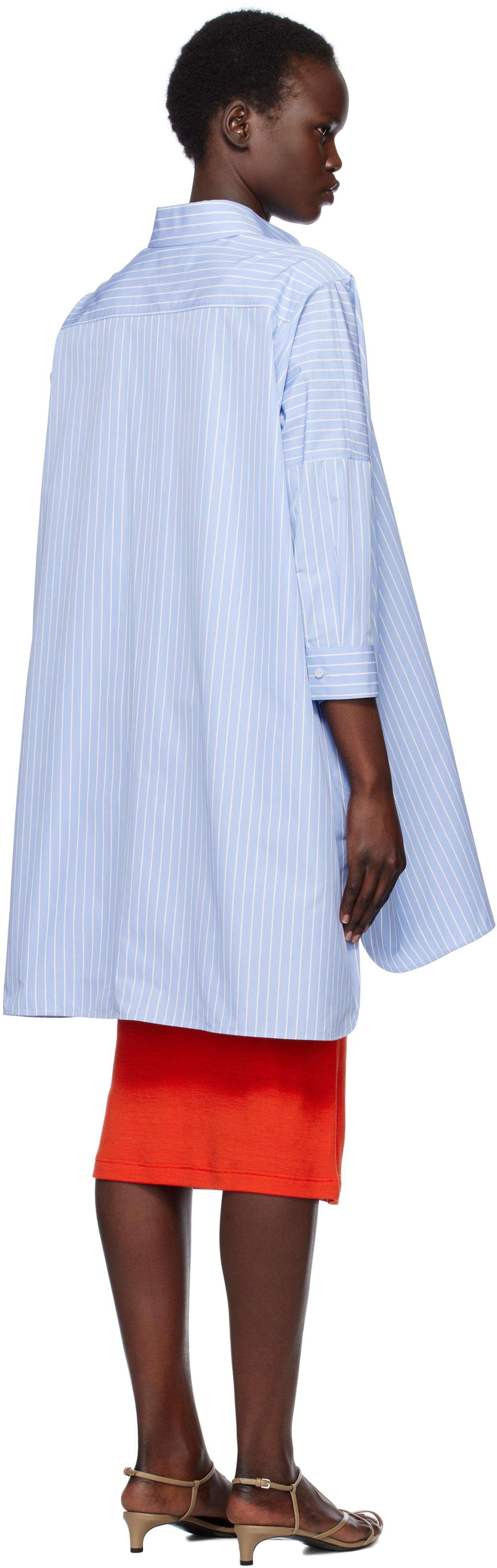 Jil Sander Blue Sunday Shirt In 471 Blue Sky