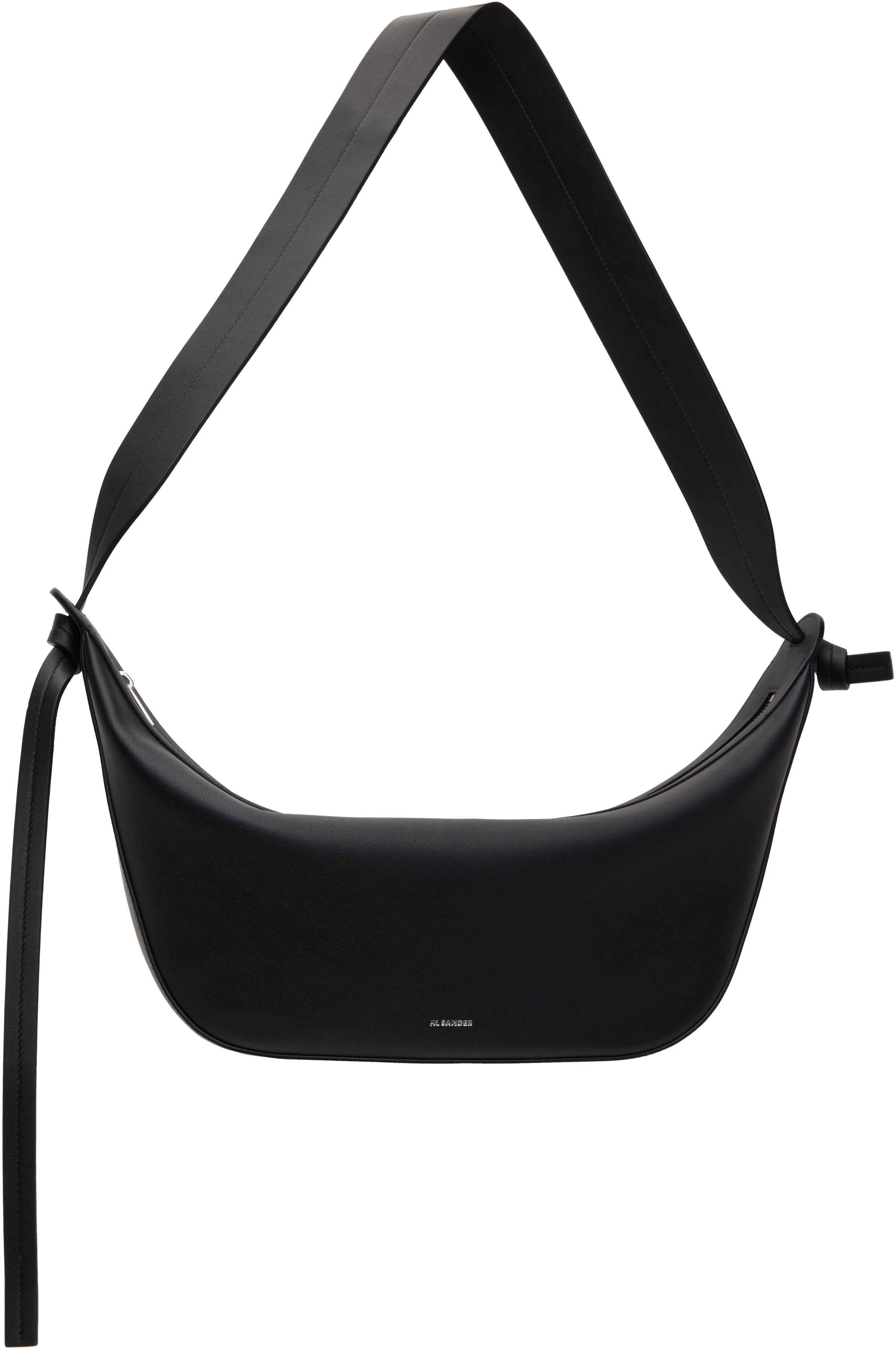 ショルダーバッグ Jil Sander Knot' Black Leather Crossbody Bag Knot Small leather shoulder bag in black - Jil Sander