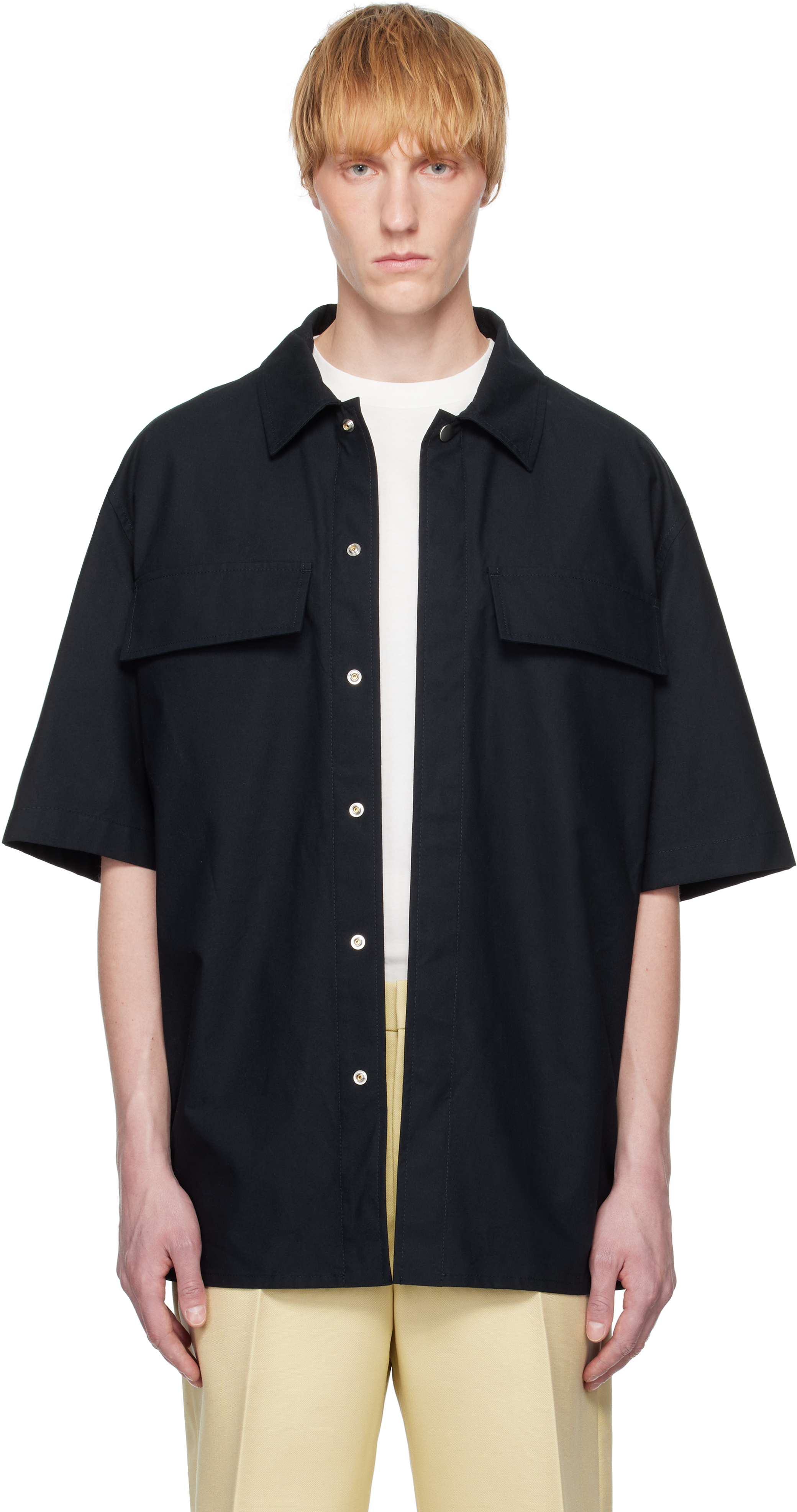 Navy Cotton Shirt