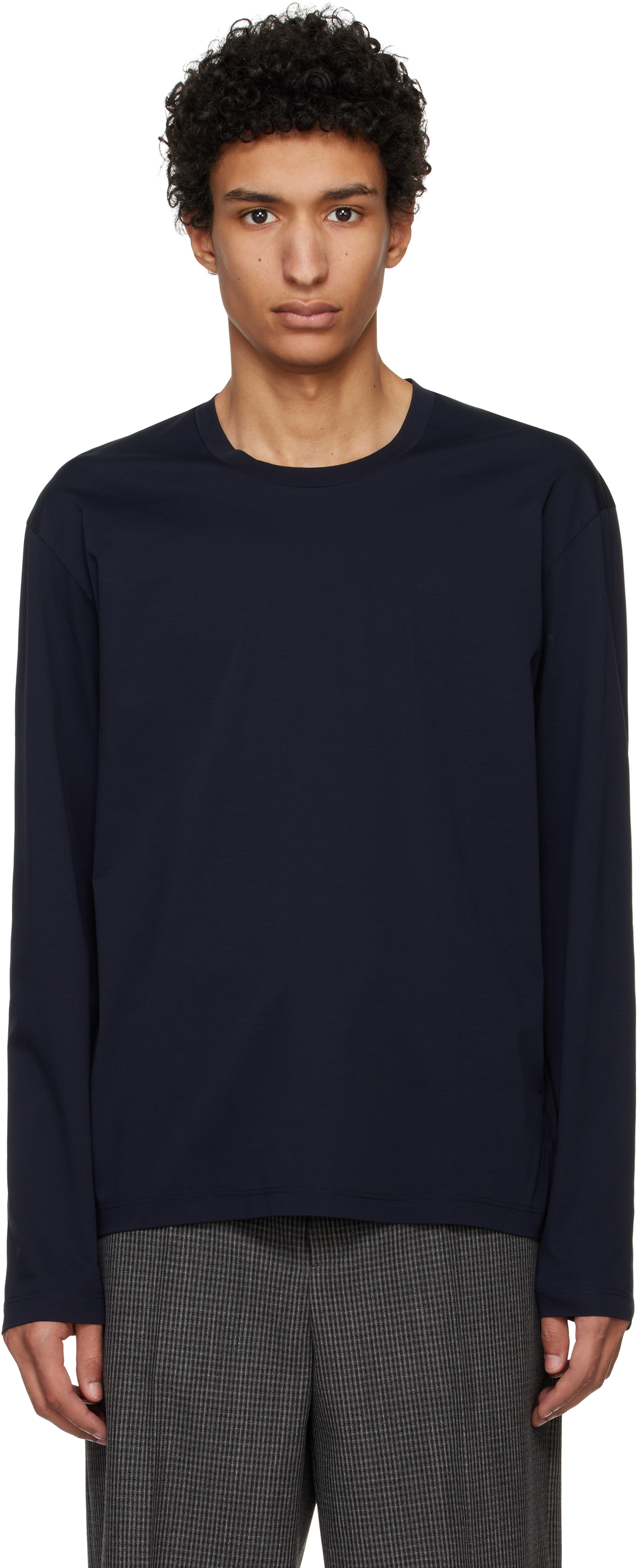 【関税込み】Jil Sander ネイビー ロゴタグ レフト Tシャツ Jil Sanderのネイビー ロゴタグ レフト Tシャツがセール中