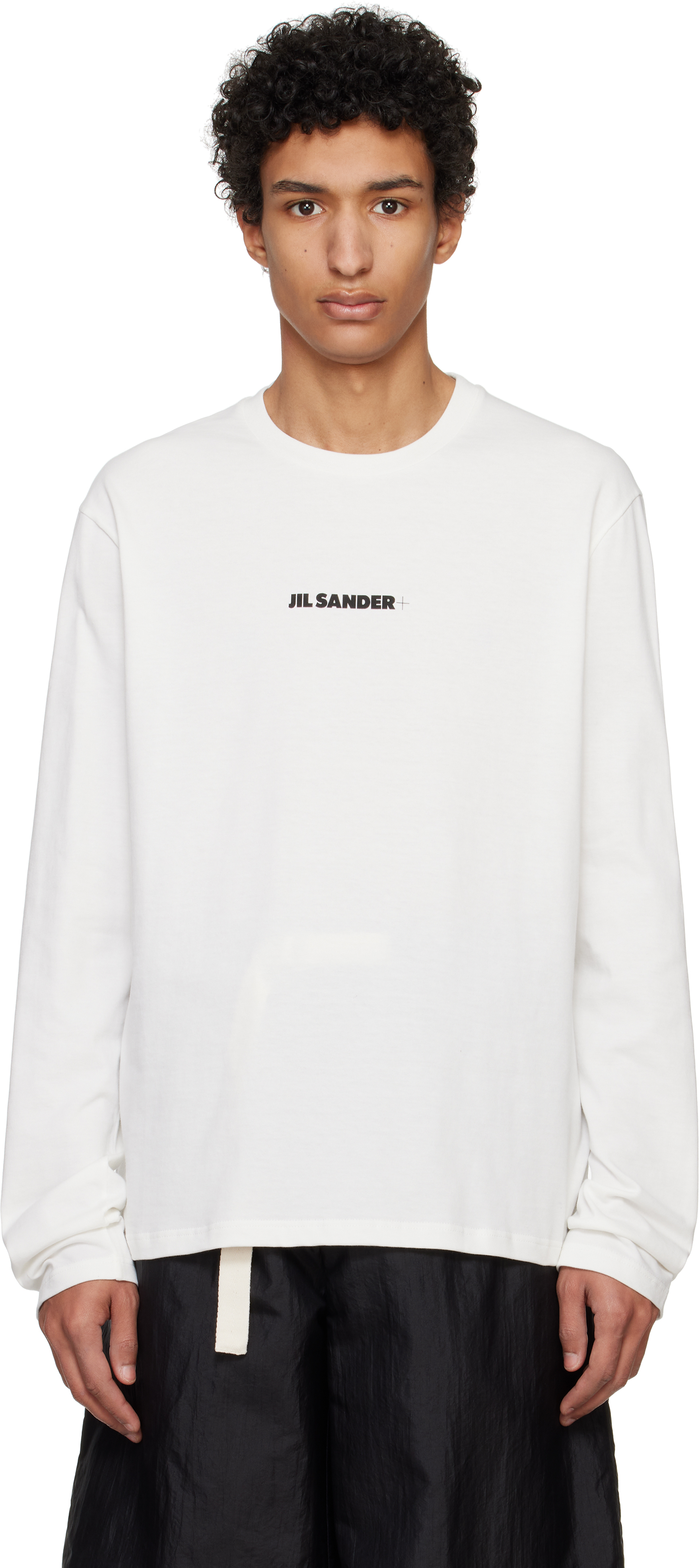 Off-White Printed-Logo Long Sleeve T-shirt