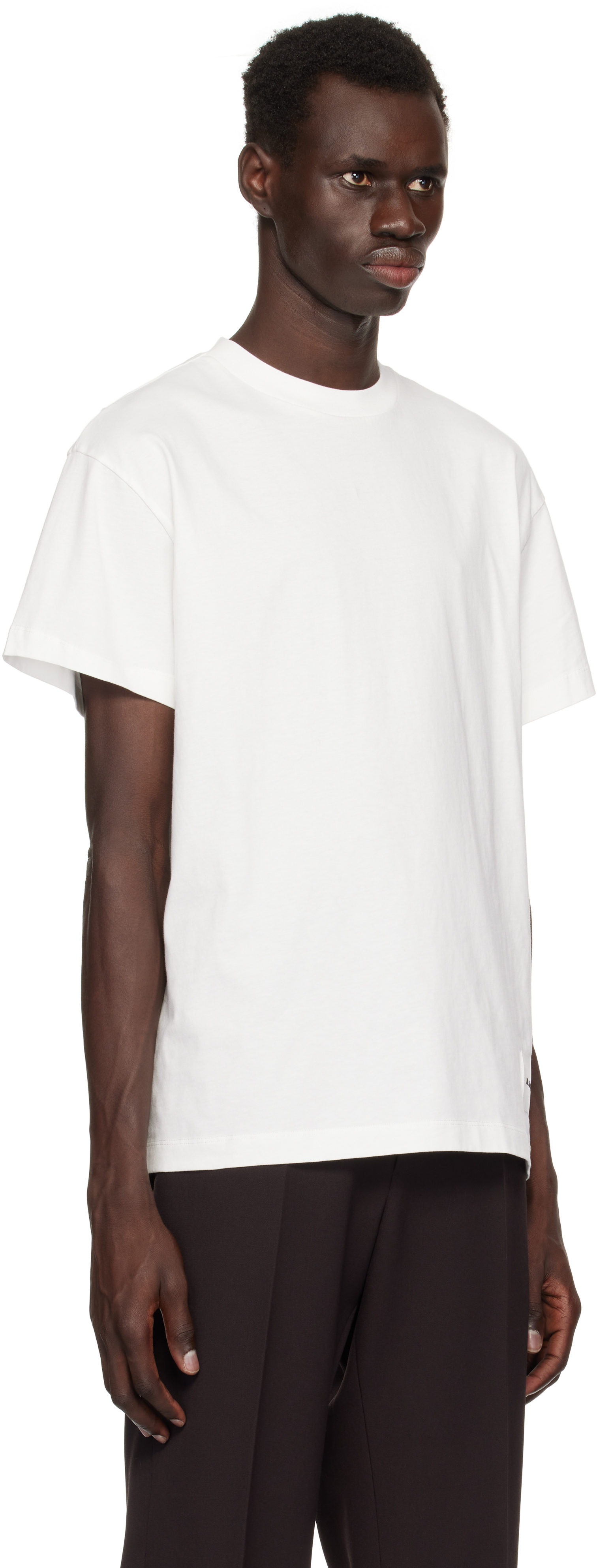 Jil Sander Three-pack Multicolor Short-sleeved T-shirts In 000 Multicolour (100
