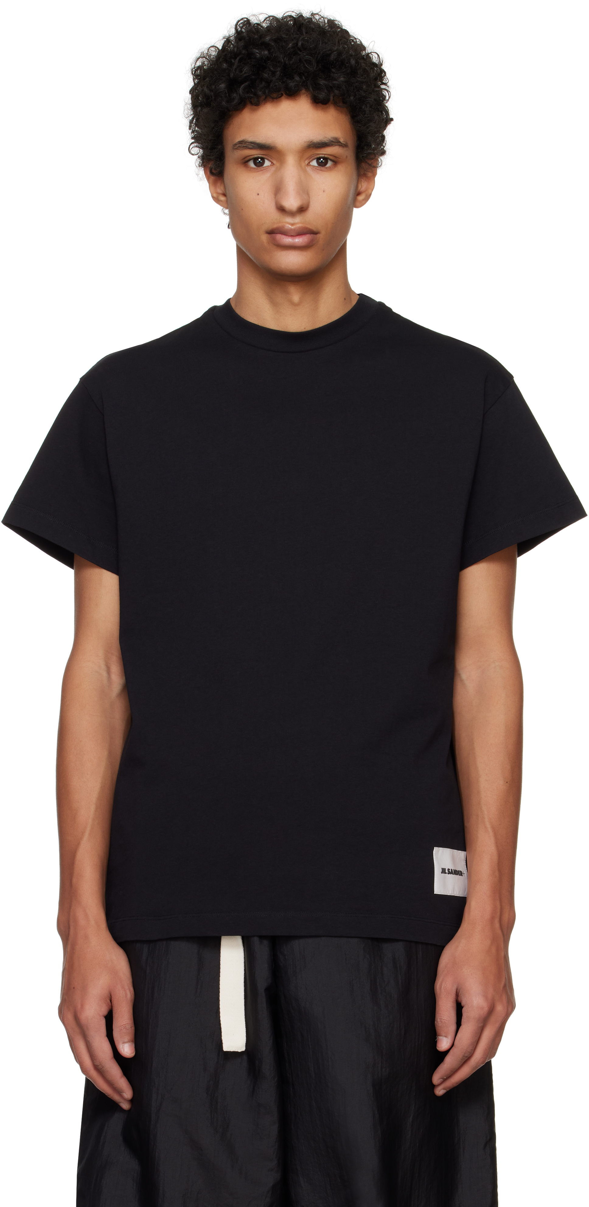 Three-Pack White Short-Sleeved T-shirts