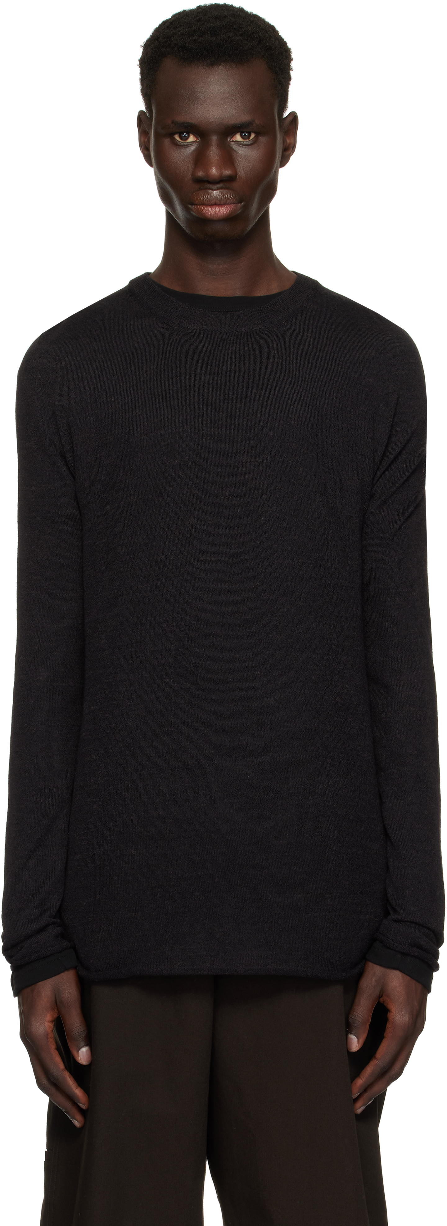 【関税込み】Jil Sander ブラック レイヤード プルオーバー Jil Sander レイヤード プルオーバー | ブラック | FARFETCH JP