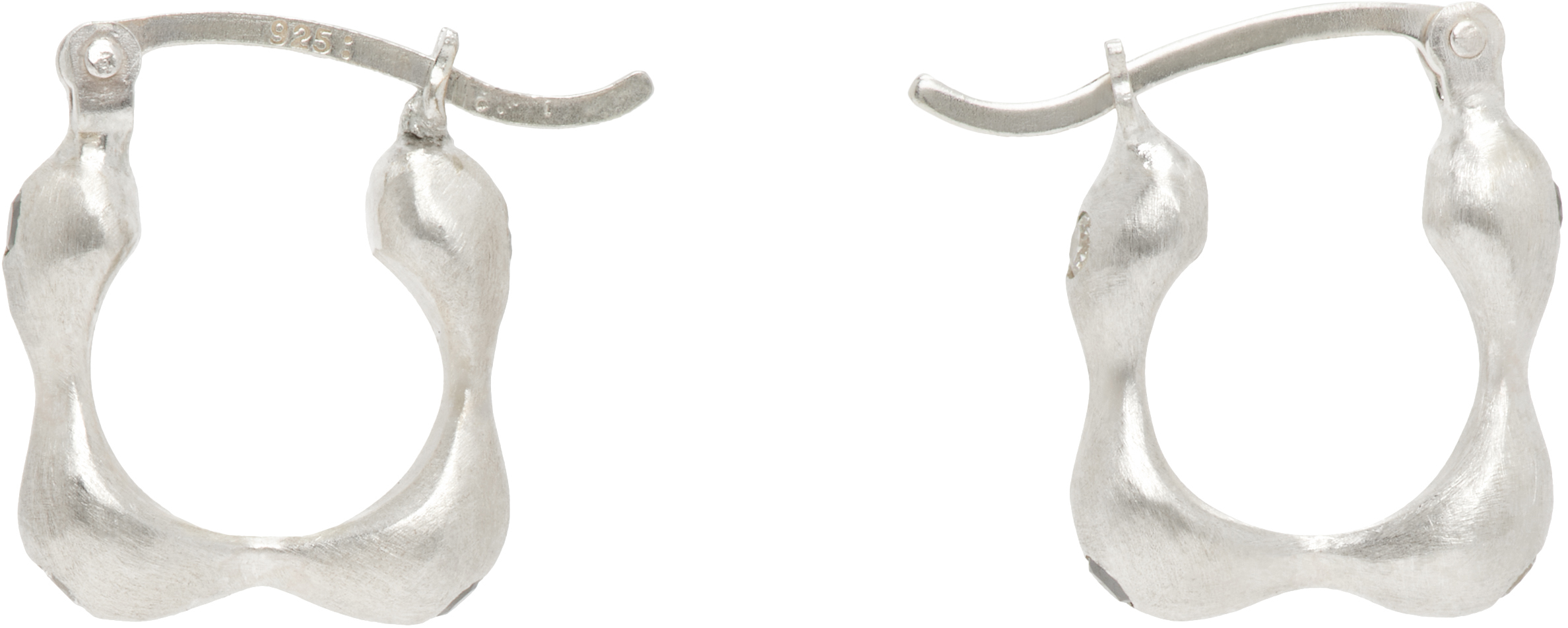 ★Dunton Ellerkamp★ シルバー Owen ダイヤモンド ピアス Silver Owen Diamond Earrings by Dunton Ellerkamp on Sale