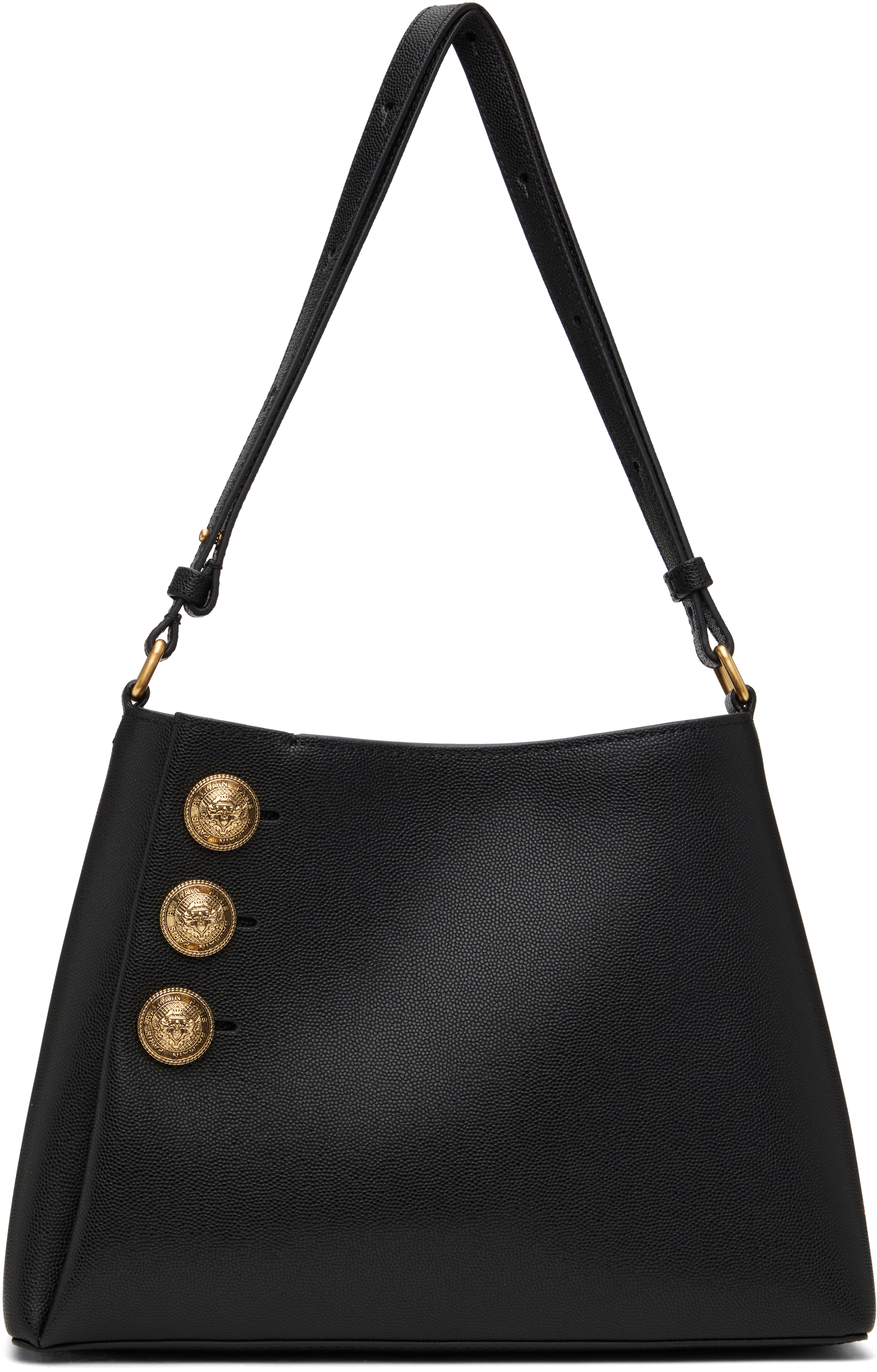 Black Emblème Shoulder Bag